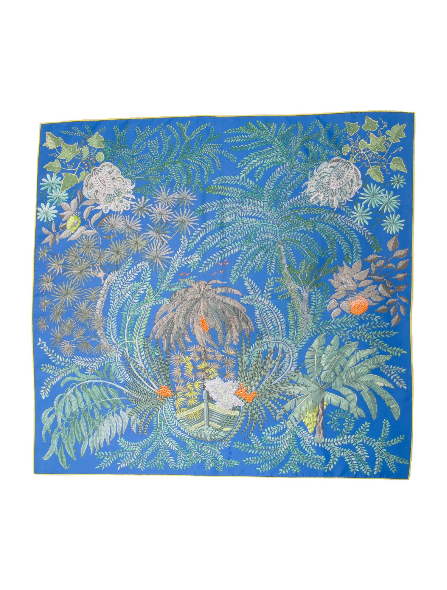 Hermès Le Jardin Des Peintres Double Face Silk Scarf