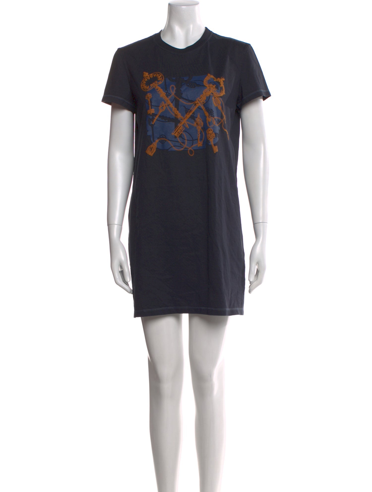 Hermès Graphic Print Mini Dress