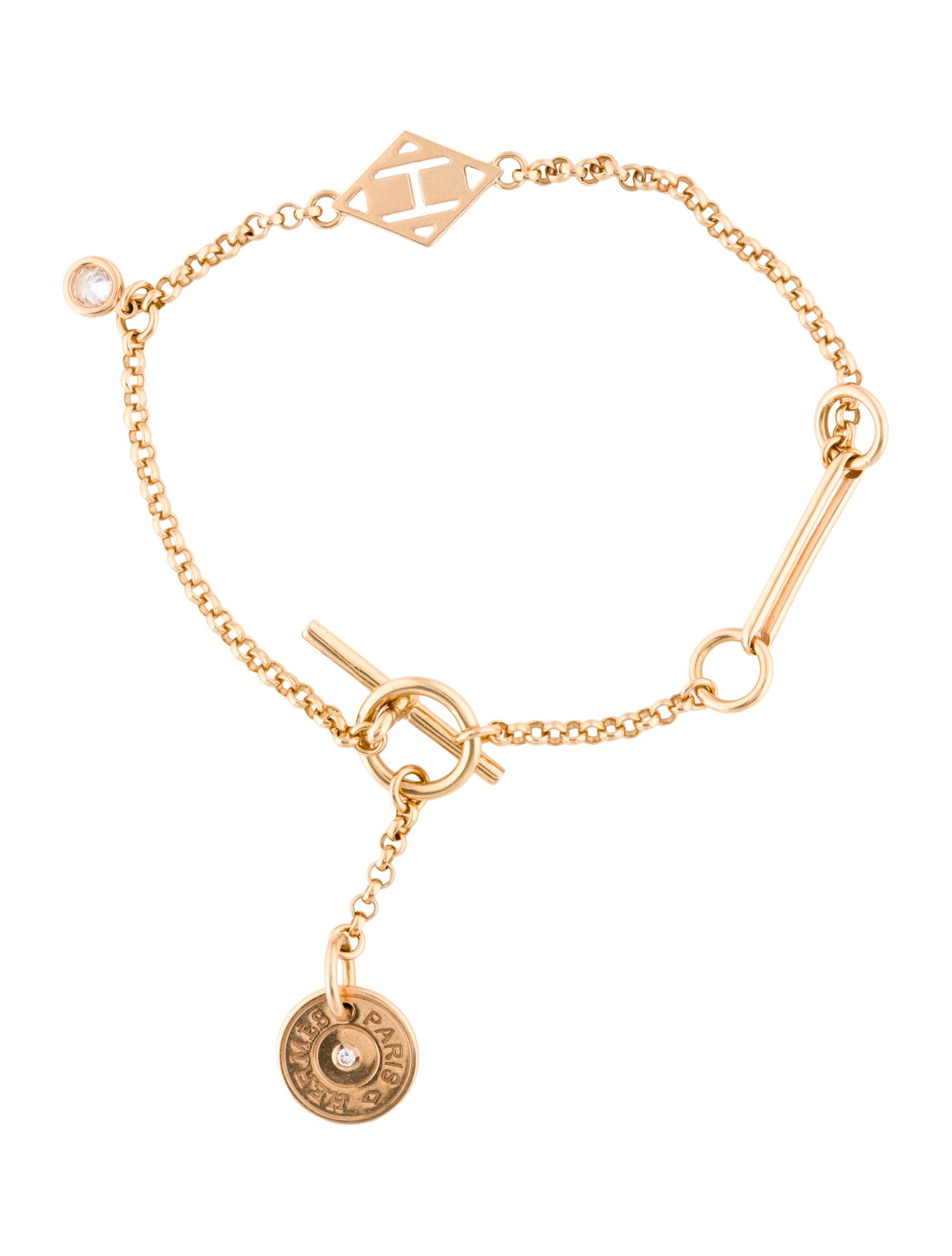 Hermès 18K Diamond Gambade Bracelet