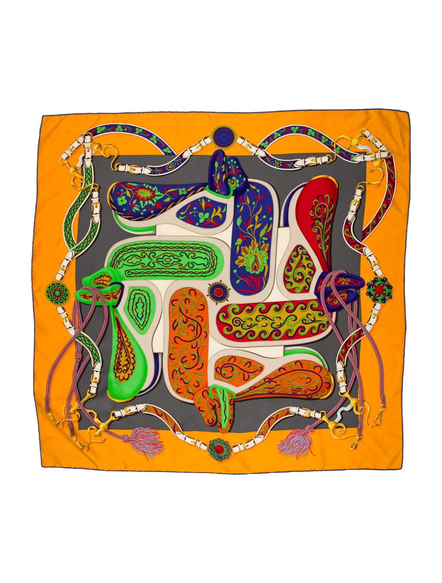 Hermès Festival des Amazones Silk Scarf