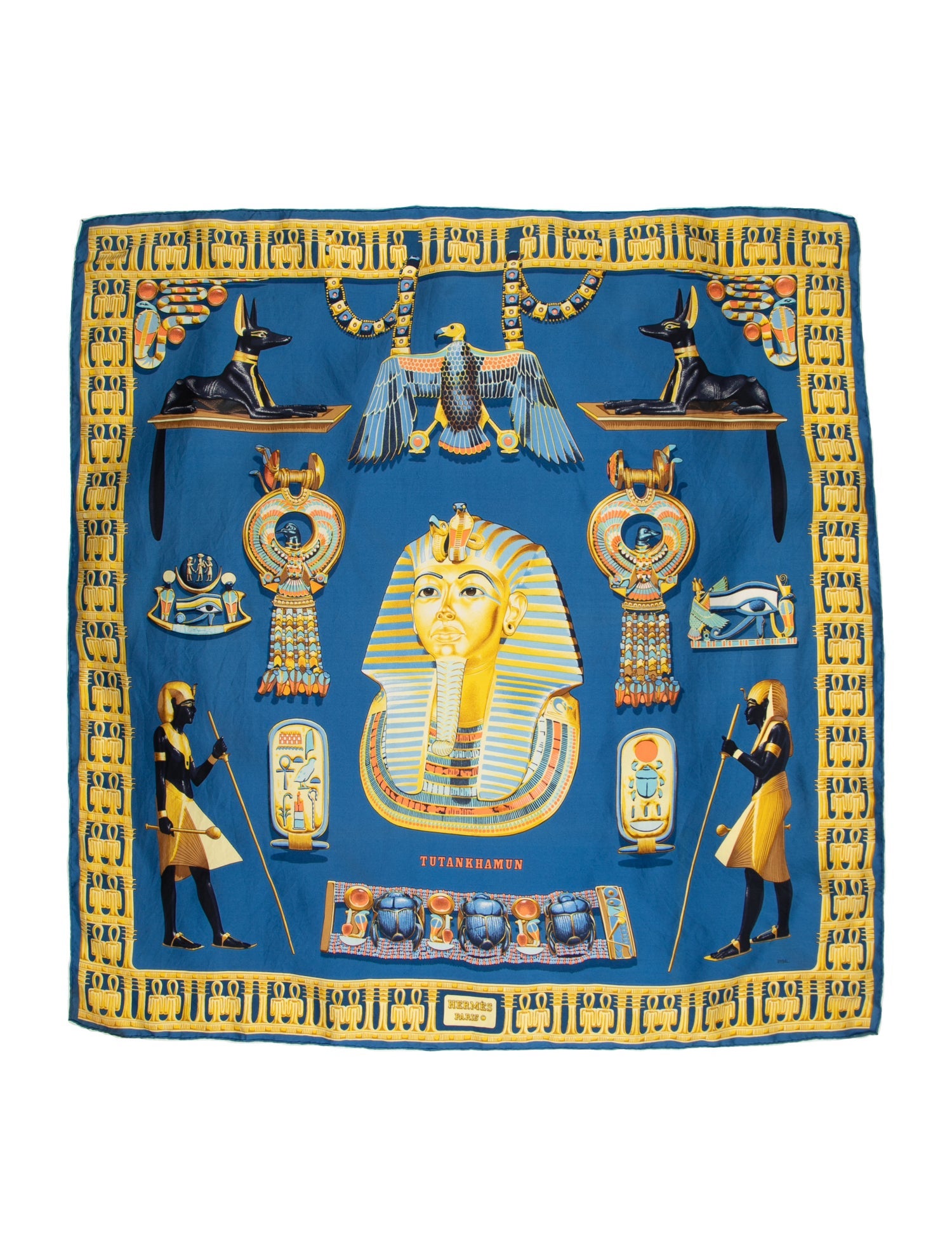 Hermès Tutankhamun Silk Scarf