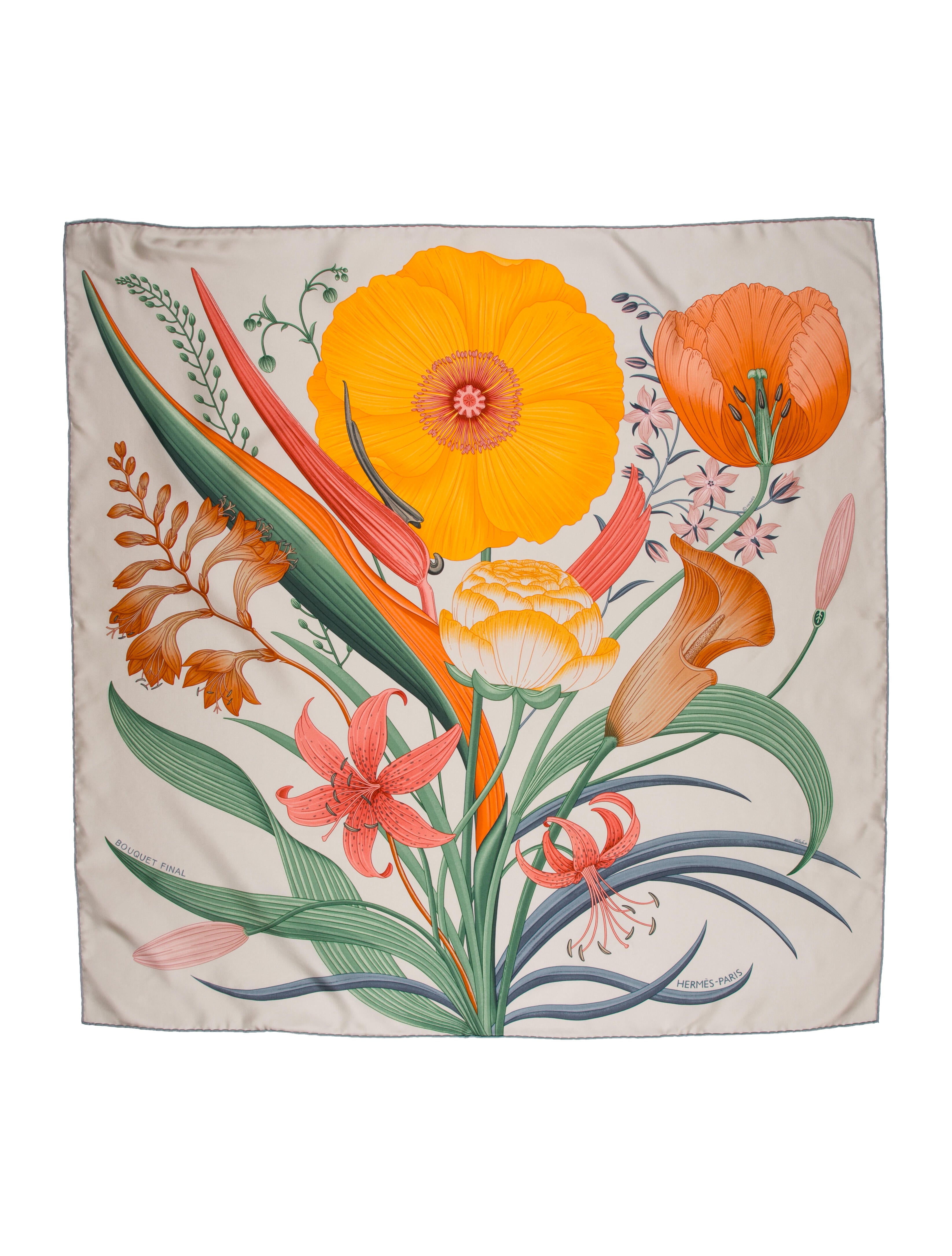 Hermès Bouquet Final Silk Scarf w/ Tags