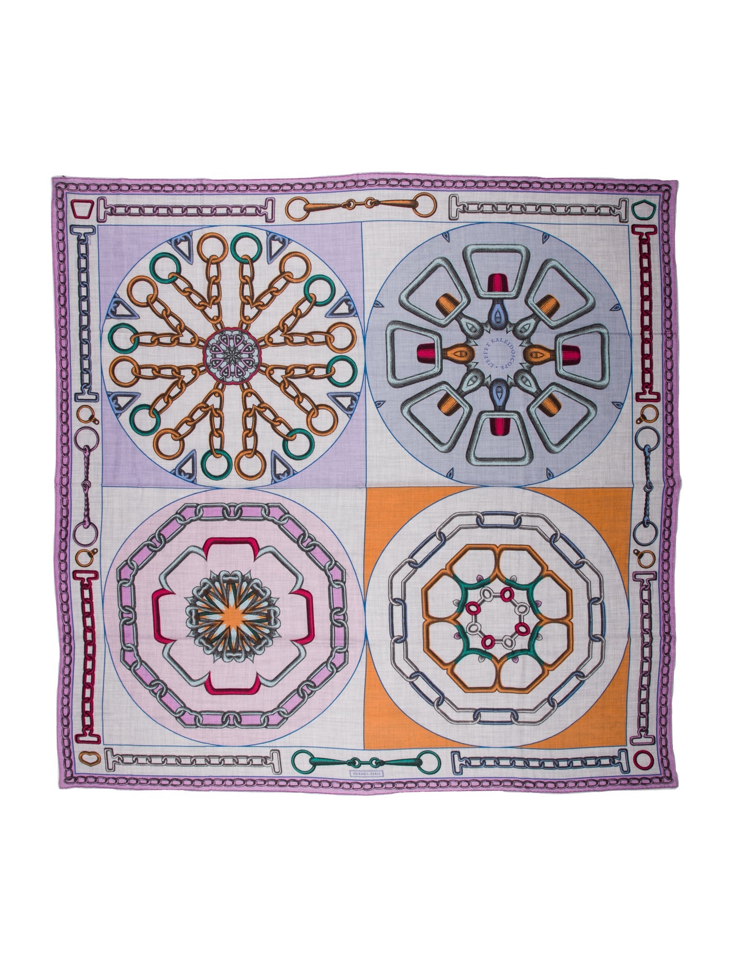 Hermès L'Effet Kaleidoscope Cashmere Scarf