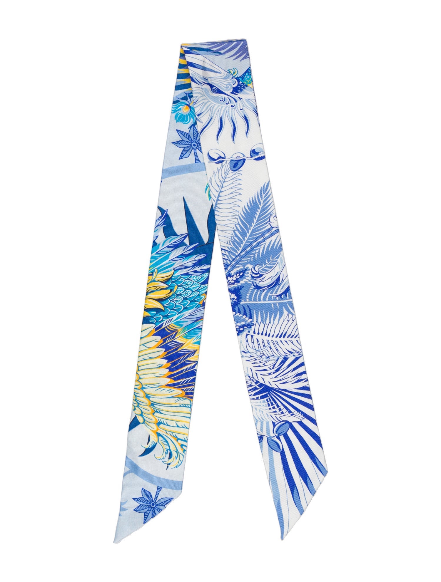 Hermès Mythiques Phoenix Silk Twilly Scarf