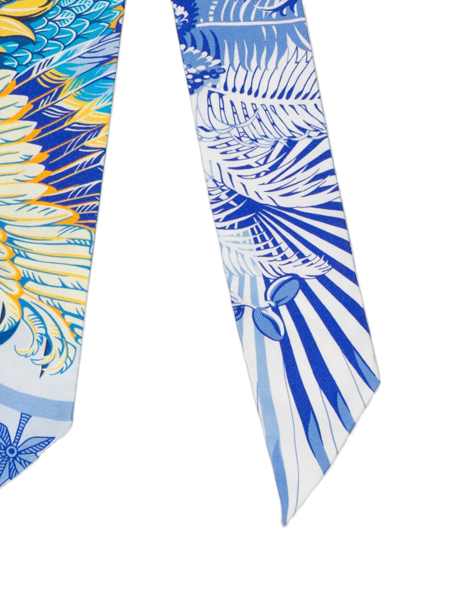 Hermès Mythiques Phoenix Silk Twilly Scarf