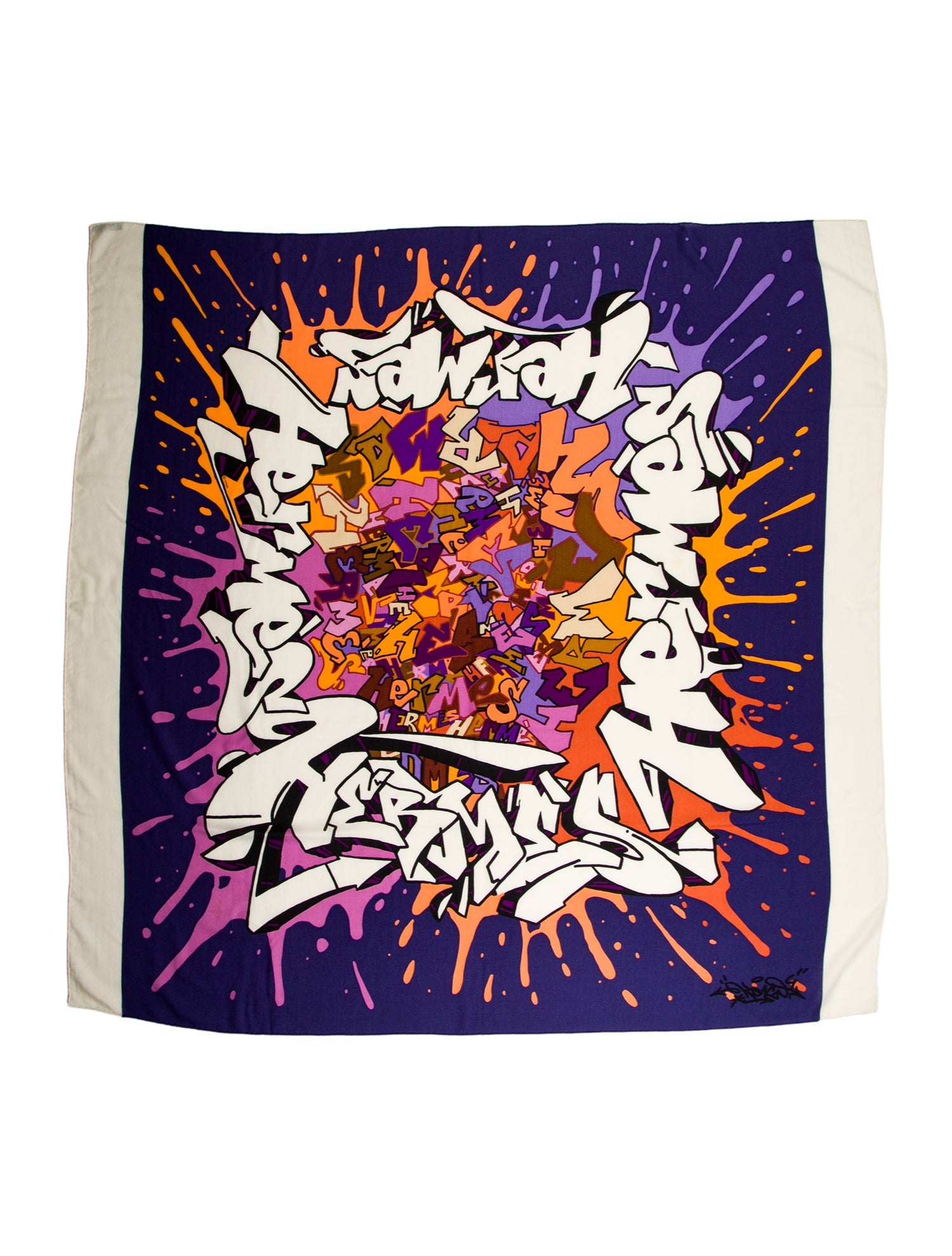 Hermès Graffiti Cashmere Scarf