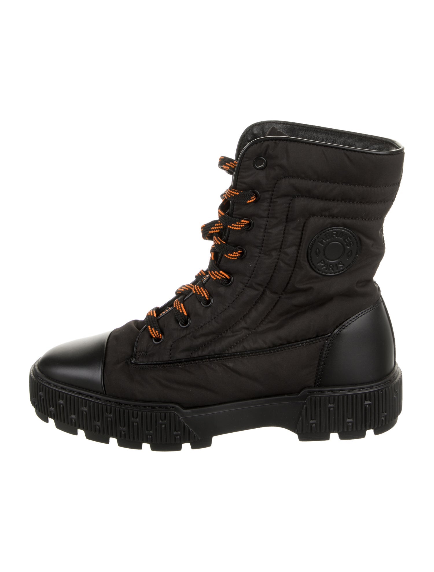 Hermès Fresh Nylon Combat Boots