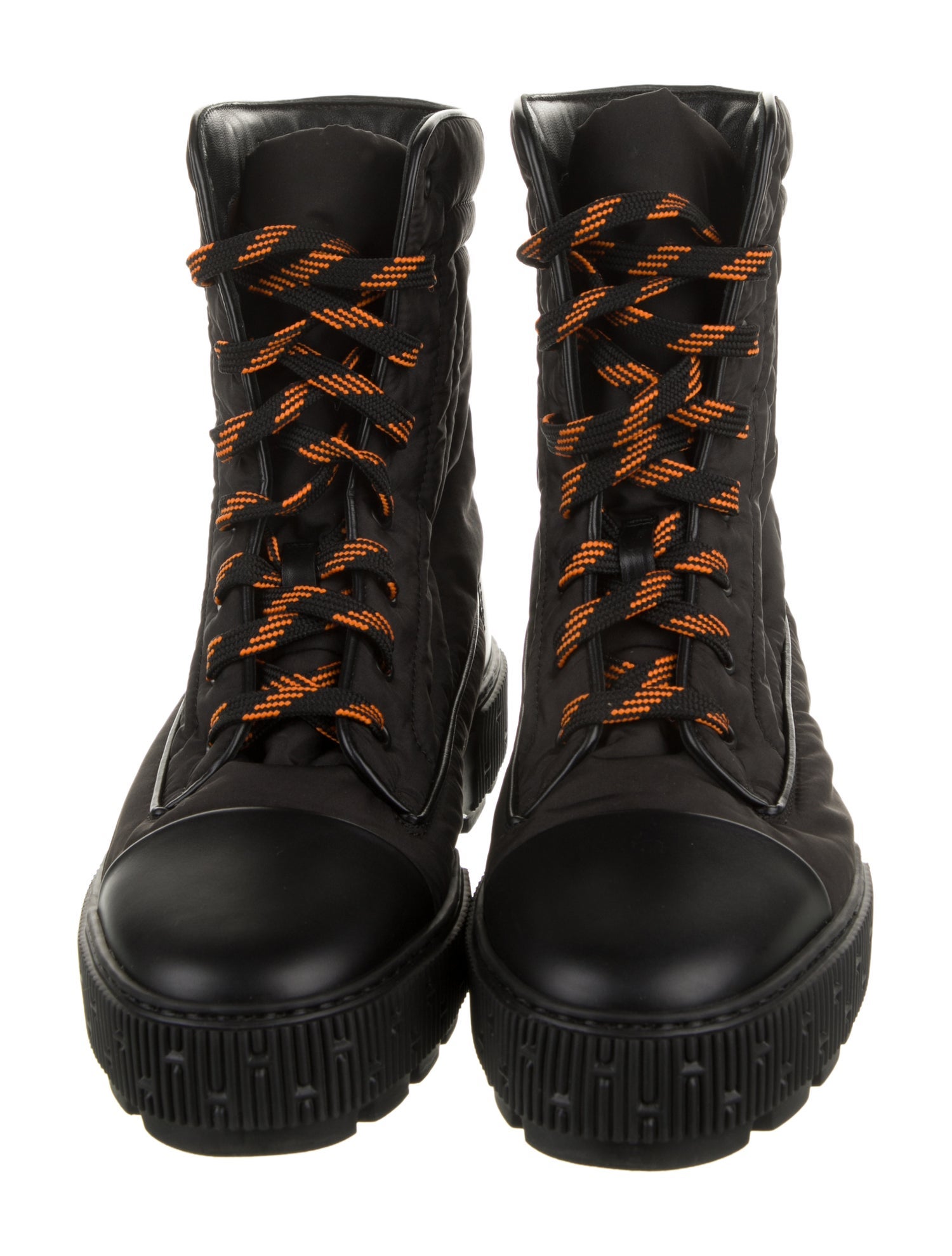 Hermès Fresh Nylon Combat Boots