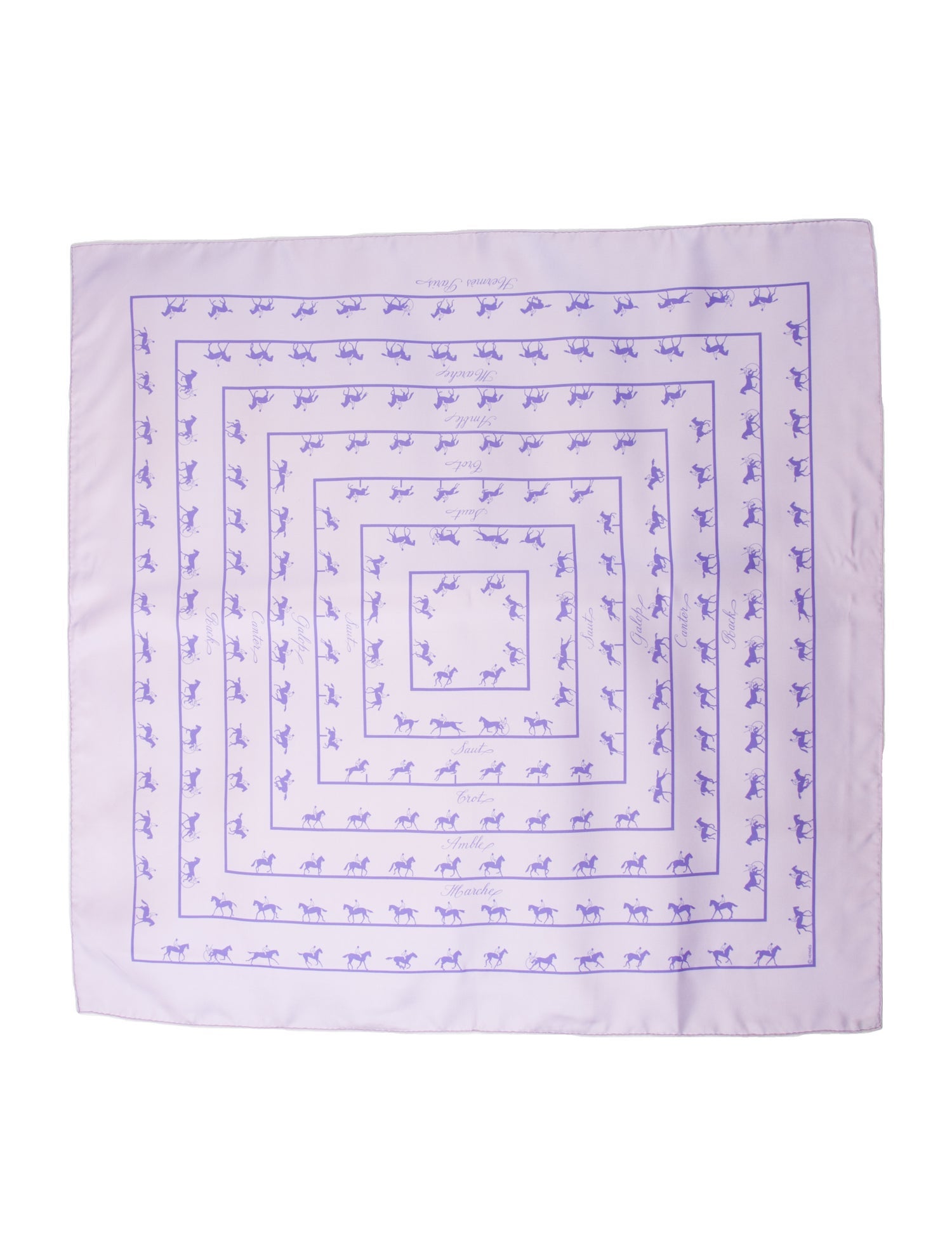 Hermès Saut Galop Canter Rack Silk Scarf