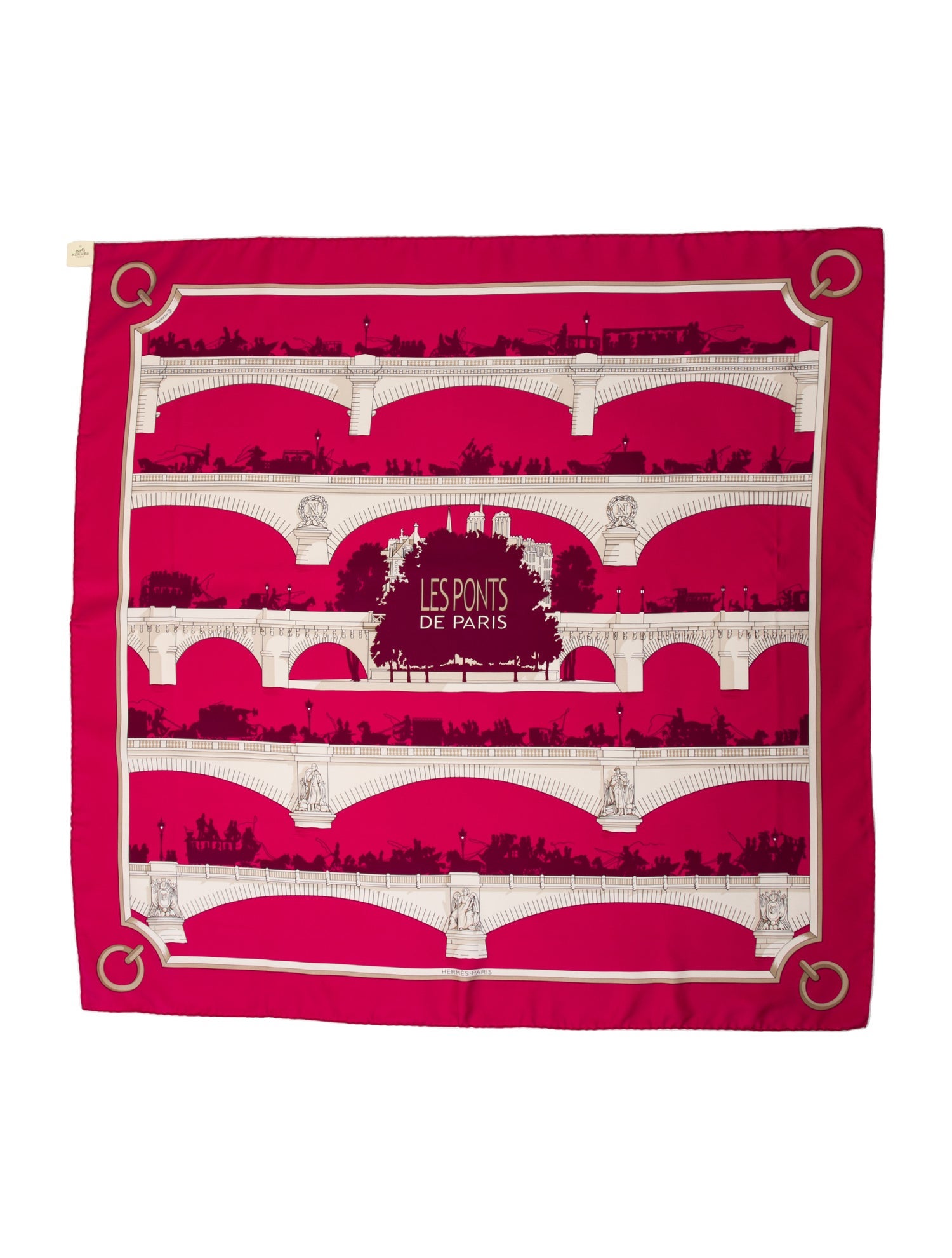 Hermès Les Ponts De Paris Silk Scarf