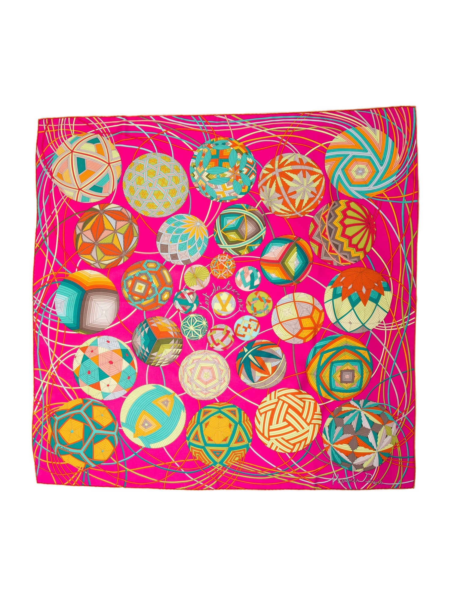 Hermès L'Art du Temari Silk Scarf