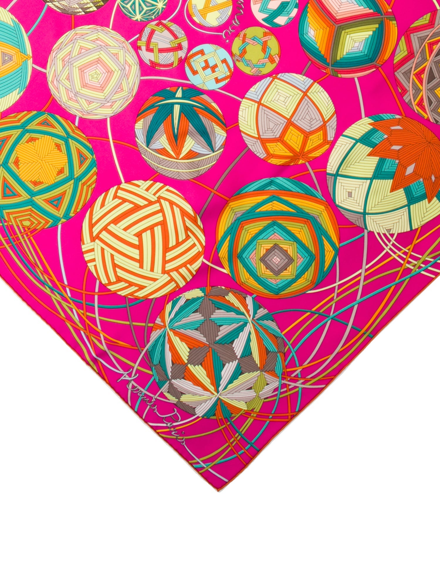 Hermès L'Art du Temari Silk Scarf