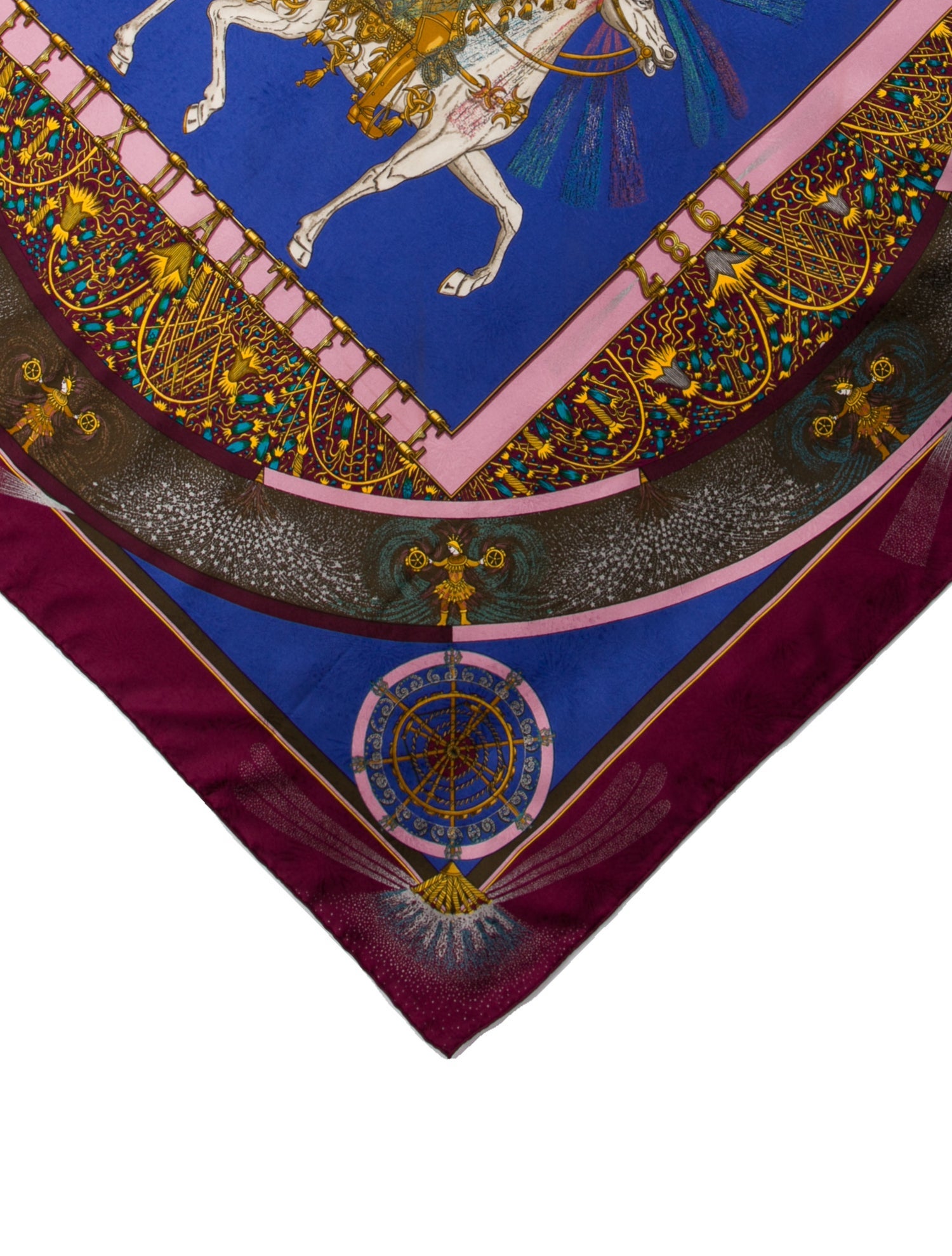 Hermès Feux d'Artifice Jacquard Silk Scarf