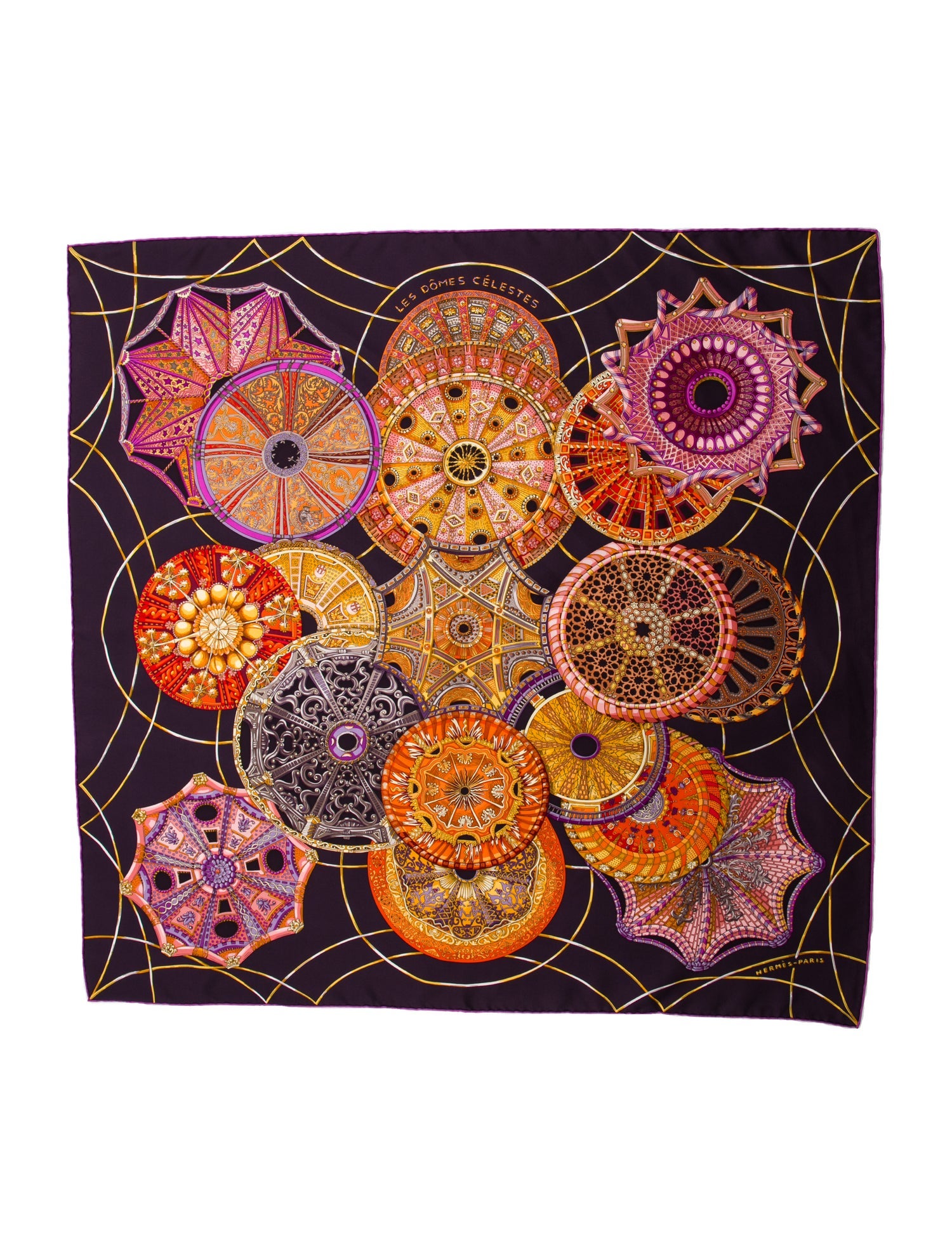 Hermès Les Dômes Célestes Silk Scarf w/ Tags