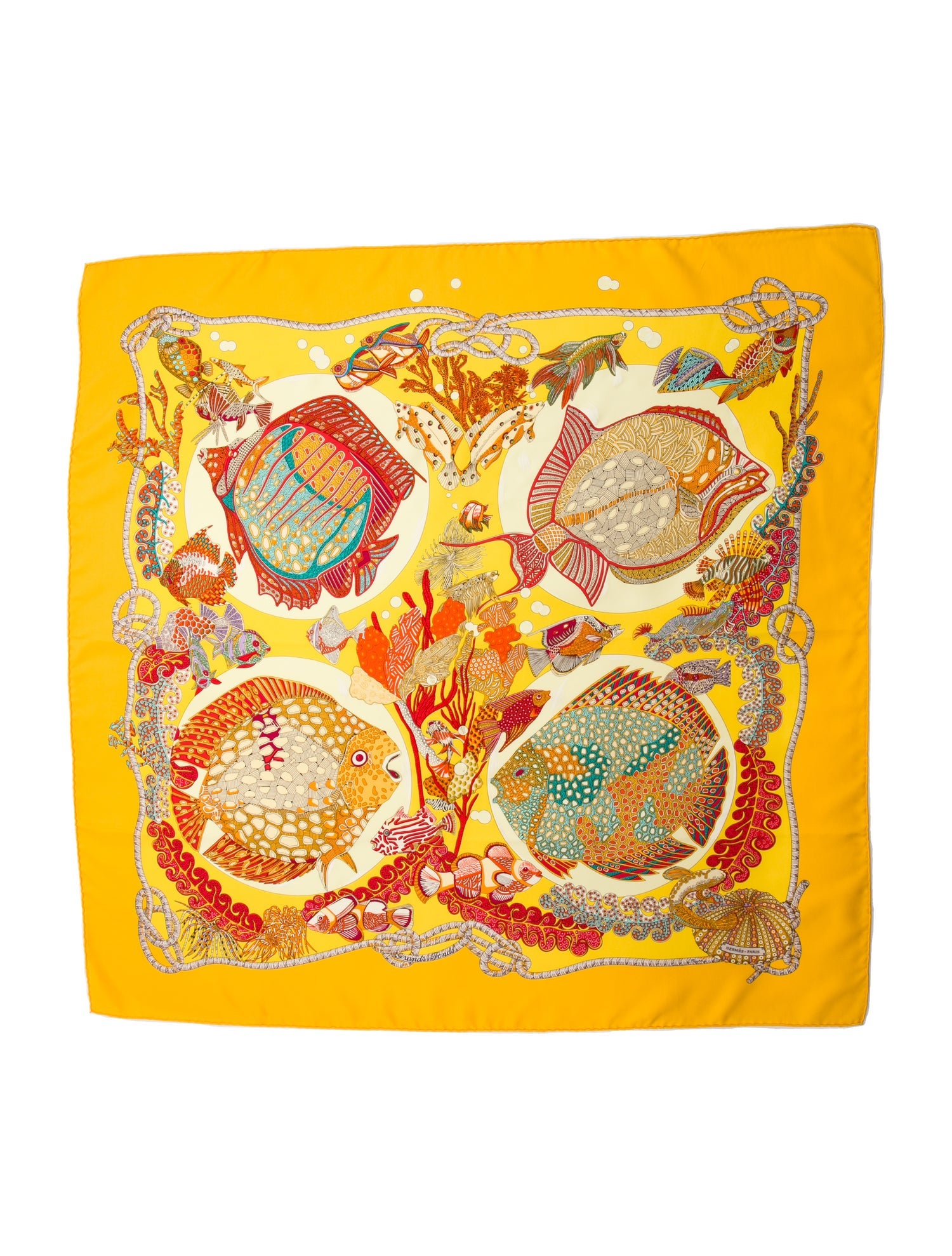 Hermès Grands Fonds Silk Scarf