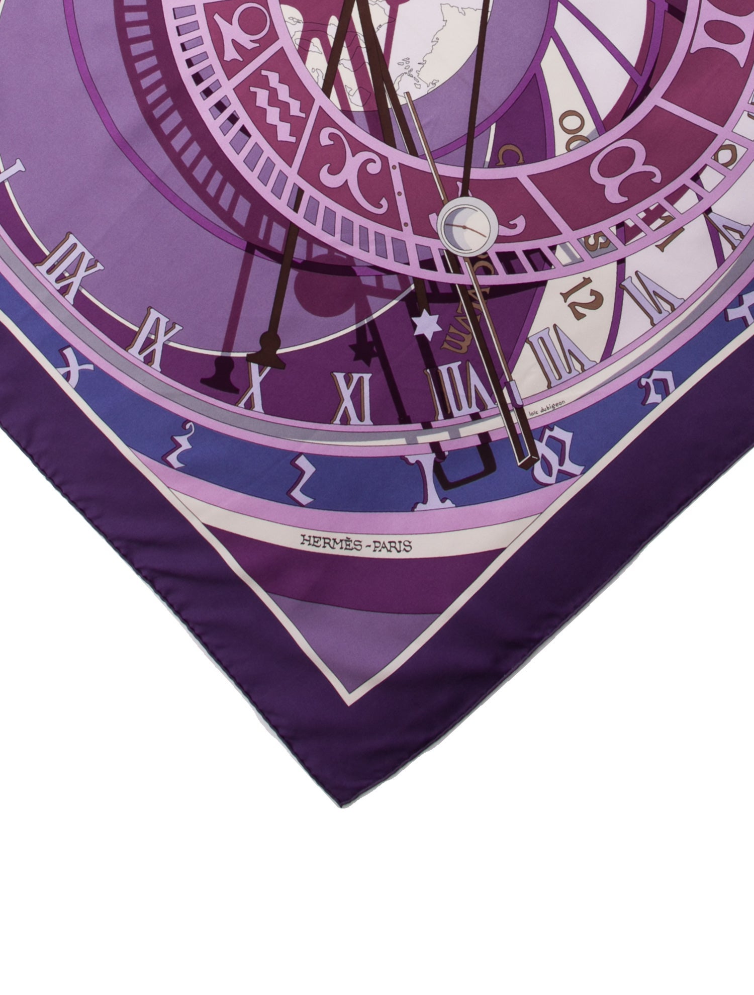 Hermès Mécanique Du Temps Silk Scarf