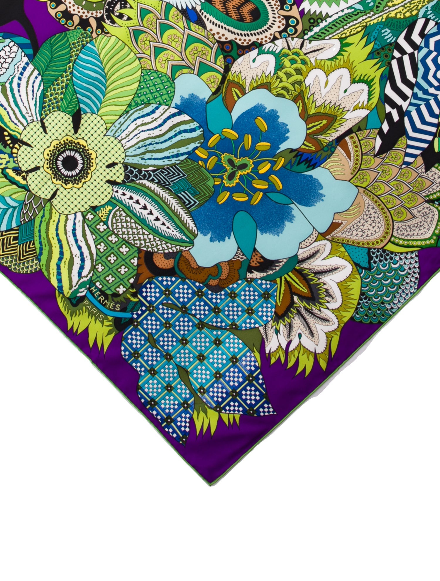 Hermès Fleurs d'Indiennes Silk Scarf