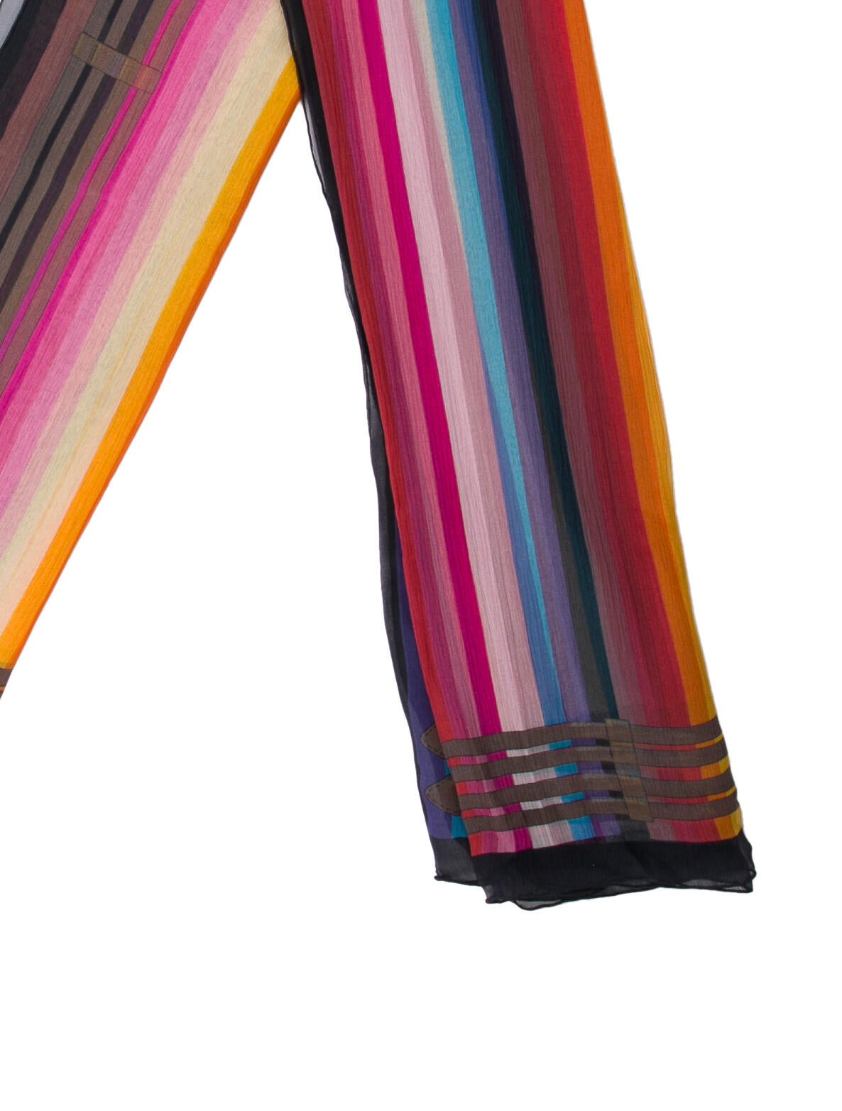 Hermès Rayures Mexicaines Mousseline Silk Scarf w/ Tags