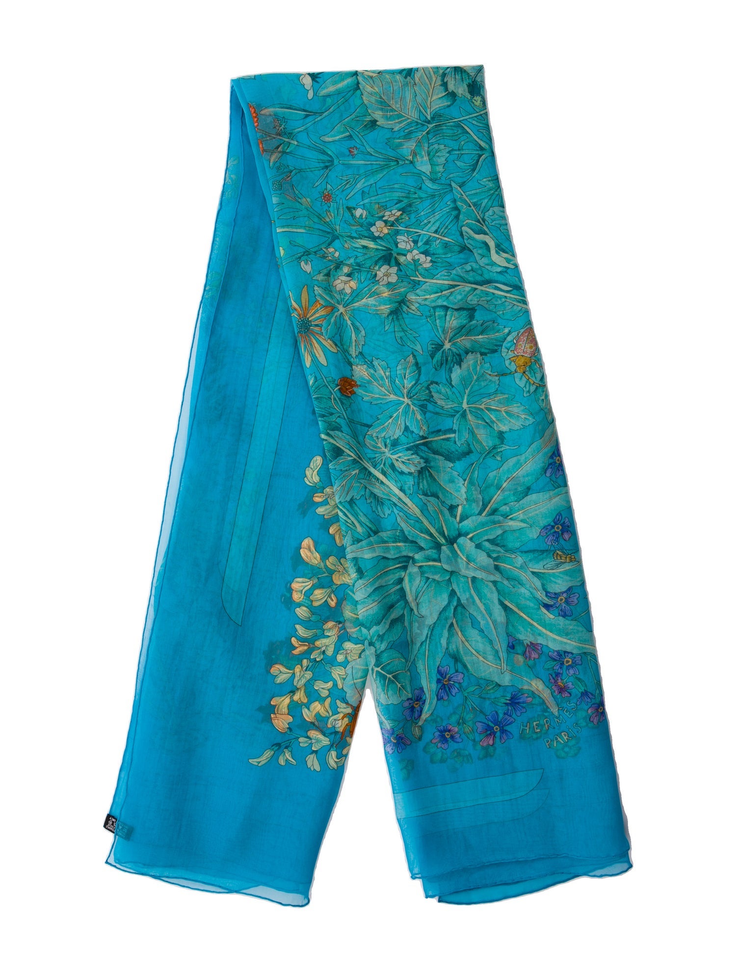 Hermès La Prairie Mousseline Silk Shawl w/ Tags