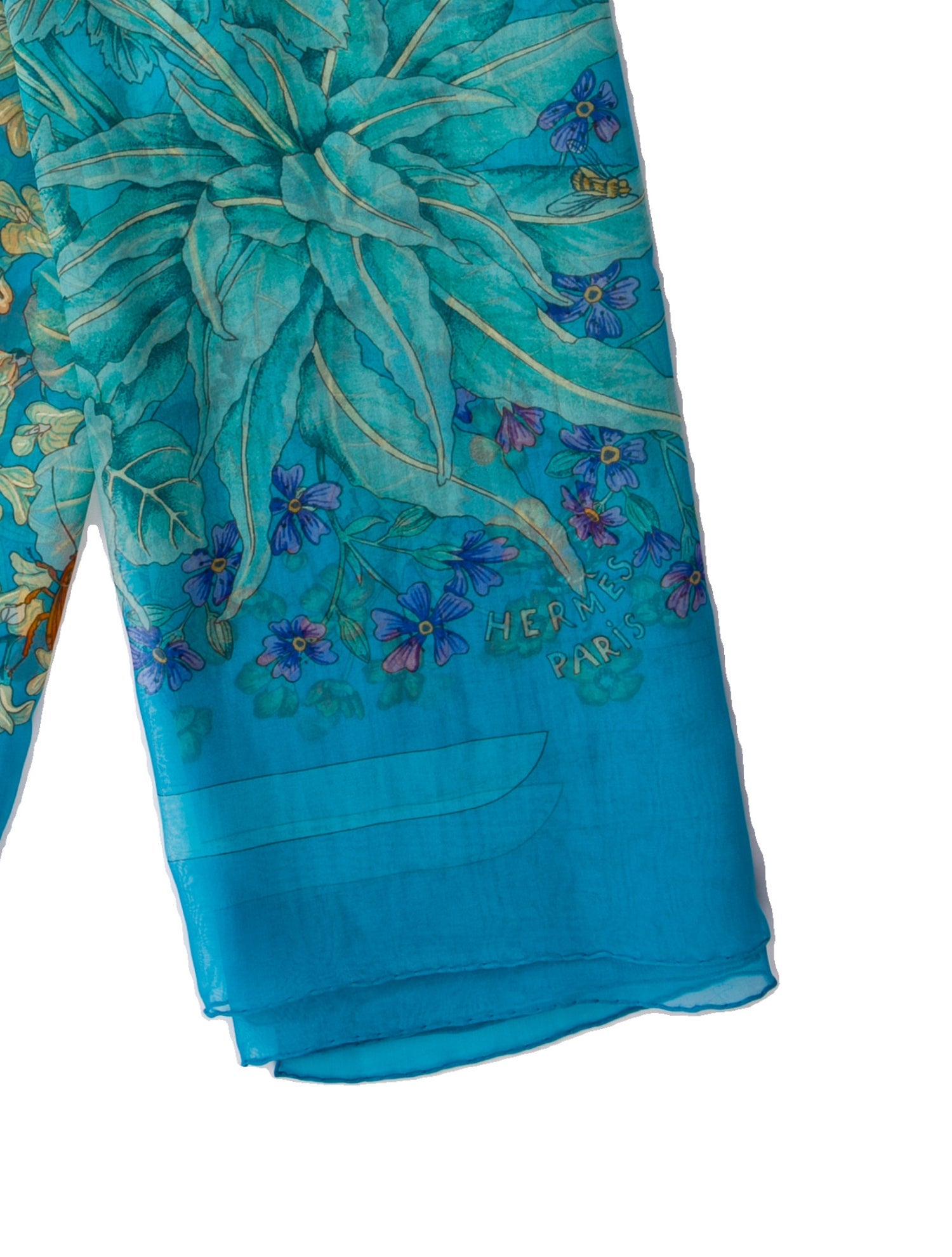 Hermès La Prairie Mousseline Silk Shawl w/ Tags