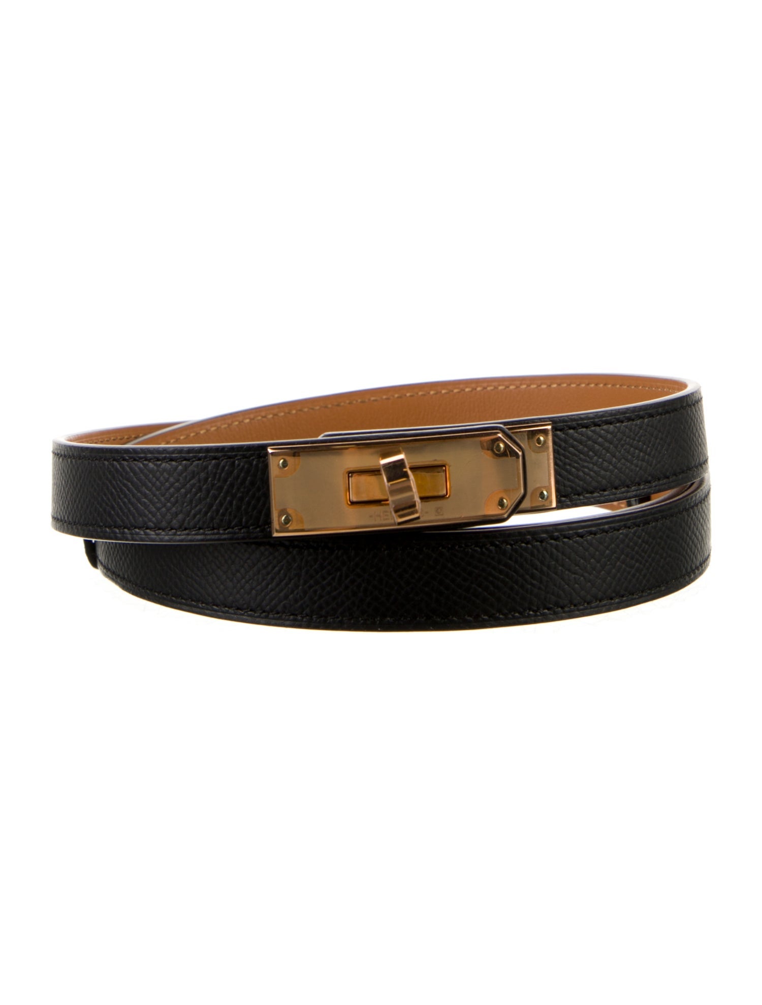 Hermès 18 mm Epsom Leather Kelly Belt