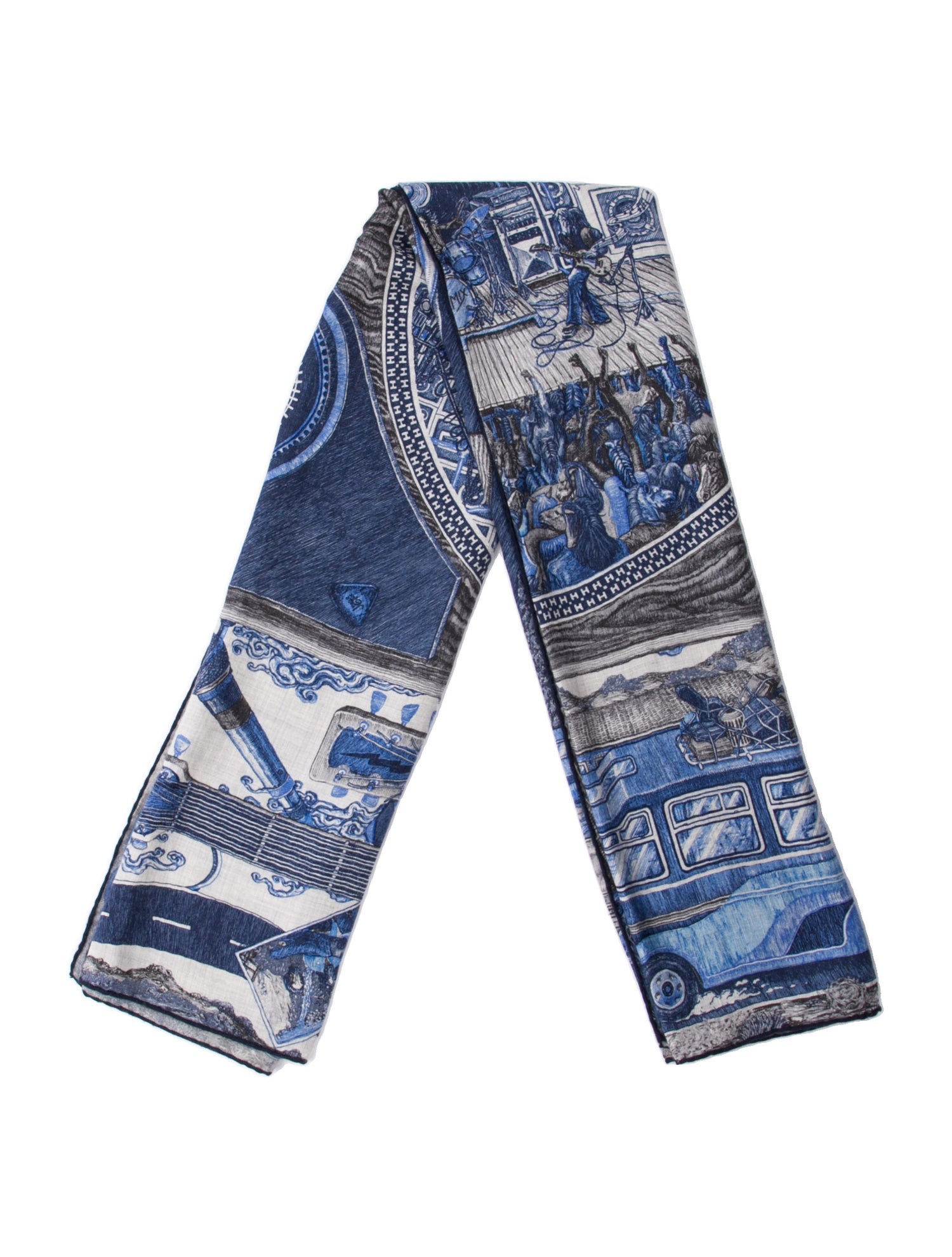 Hermès Silk Mix Cashmere Shawl