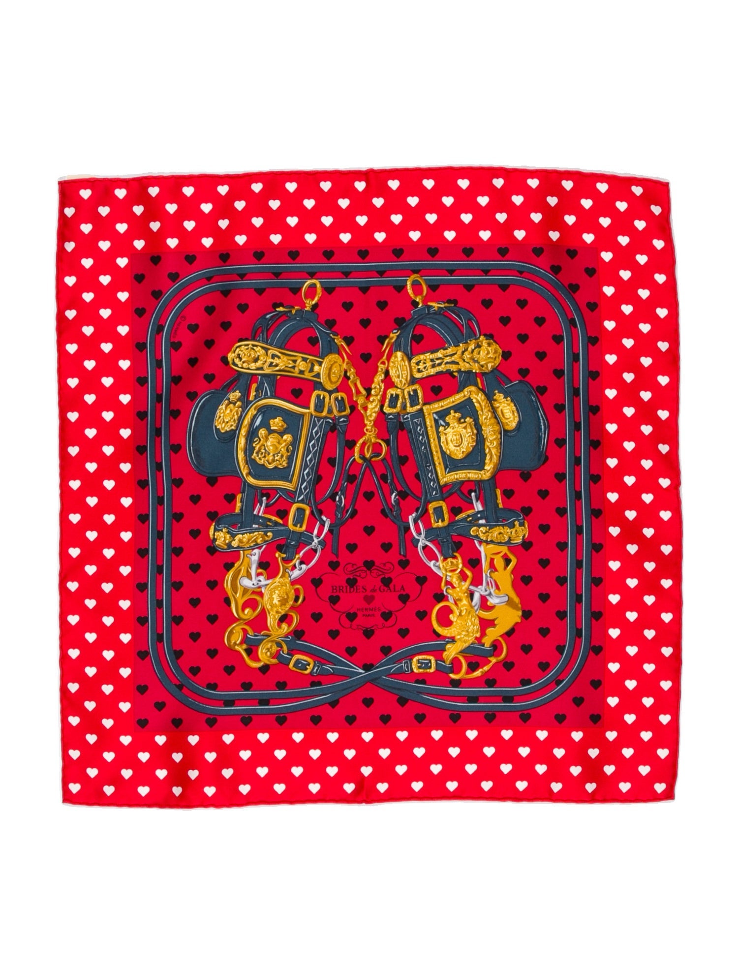 Hermès Brides de Gala Love Silk Scarf w/ Tags