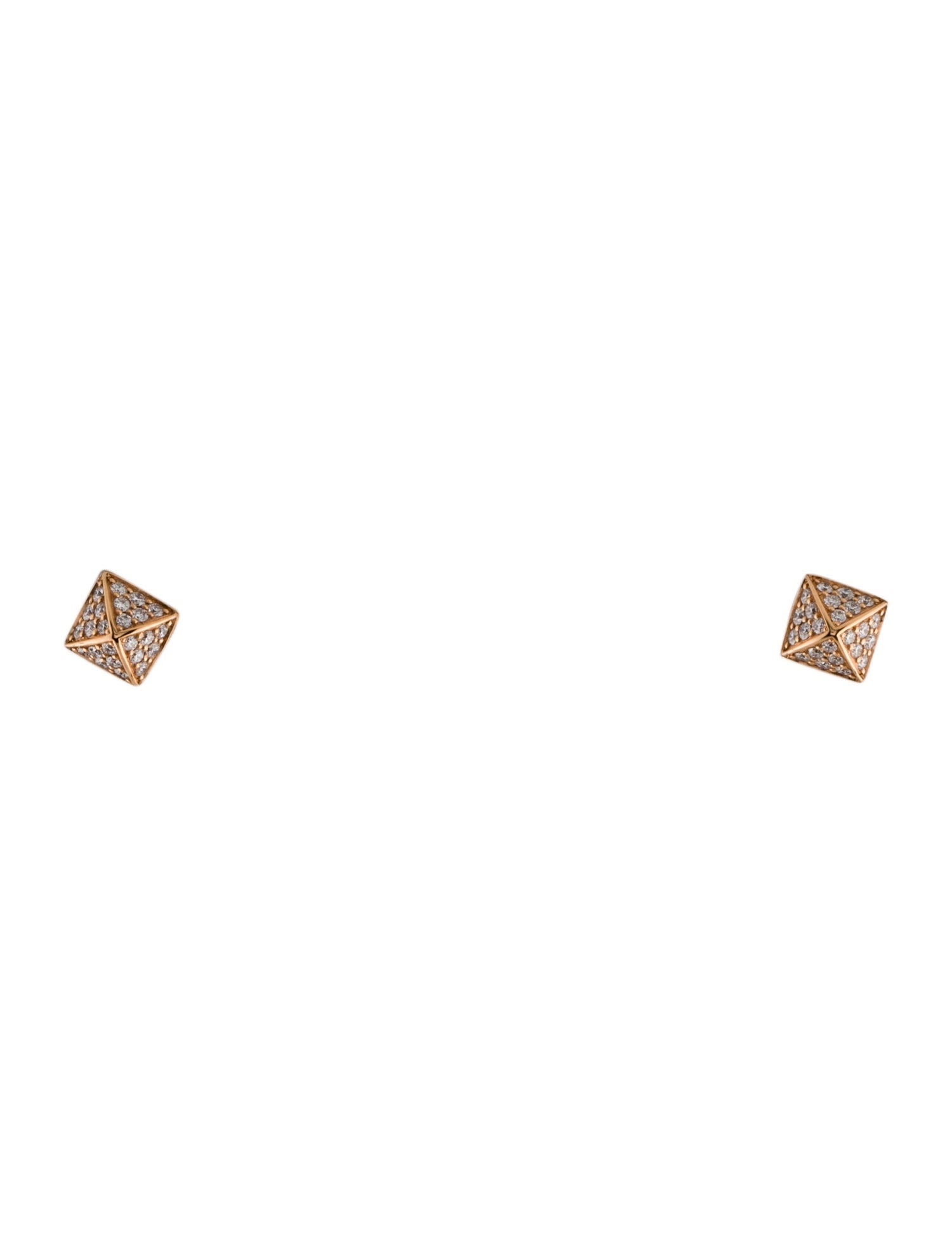 Hermès 18K Diamond Clou d'H Stud Earrings