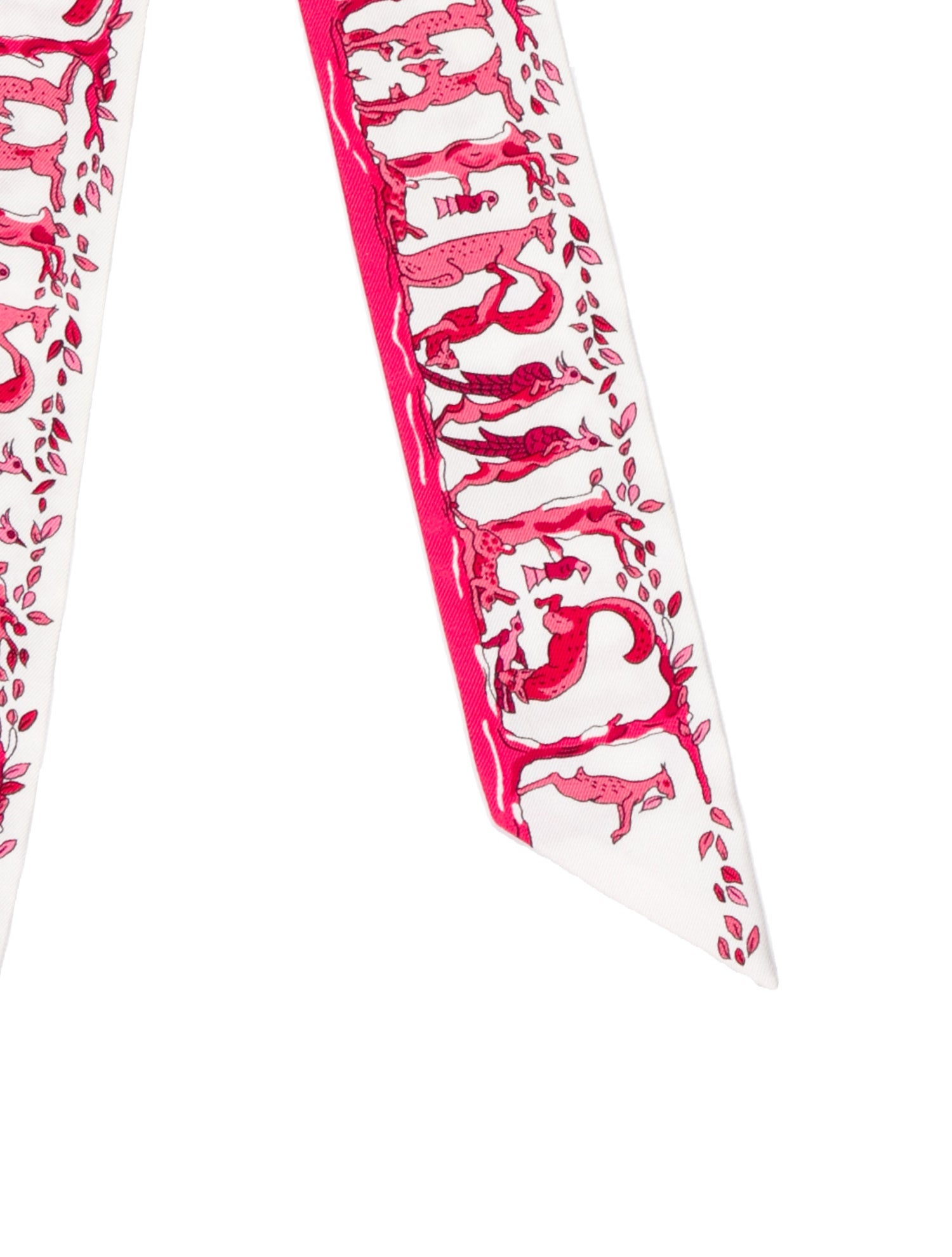 Hermès Alphabet III Silk Twilly Scarf