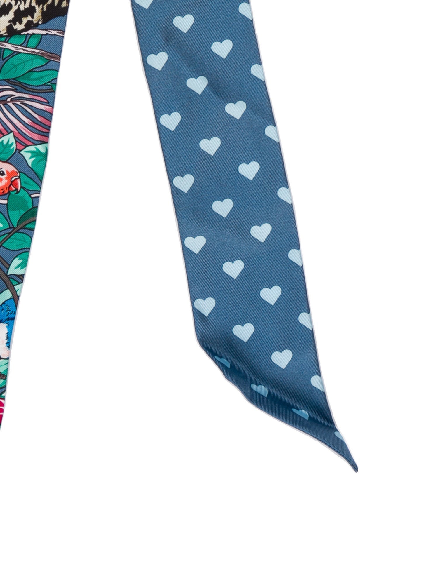 Hermès Jungle Love Silk Twilly Scarf
