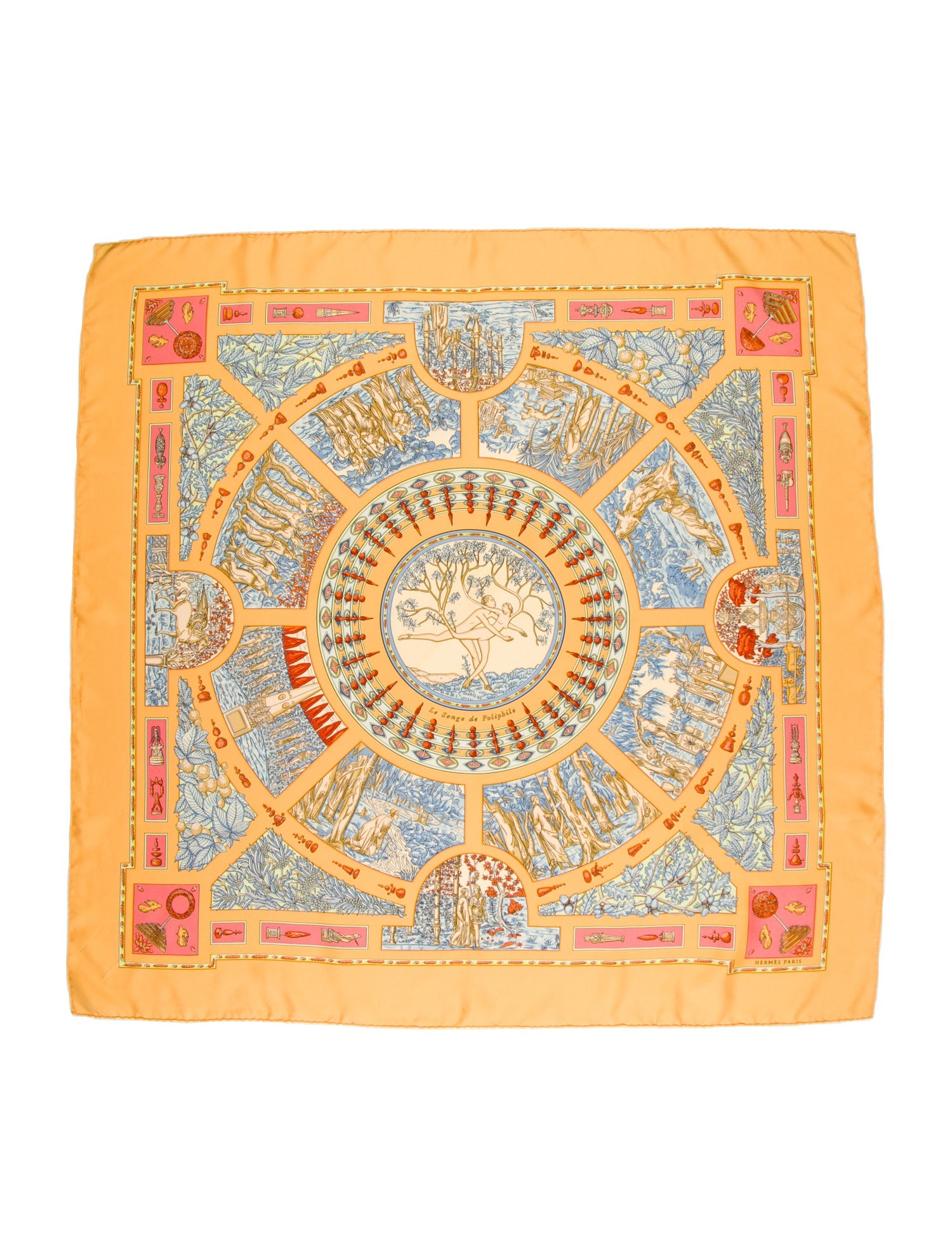 Hermès Le Songe de Poliphile Silk Scarf