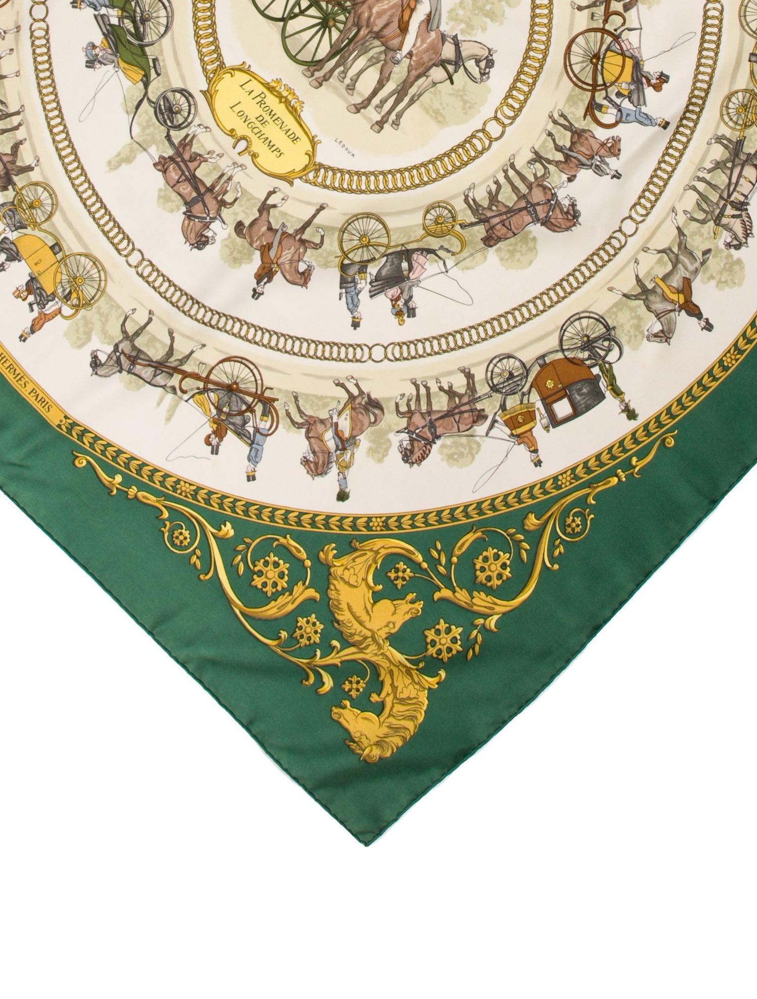 Hermès La Promenade De Longchamps Silk Scarf