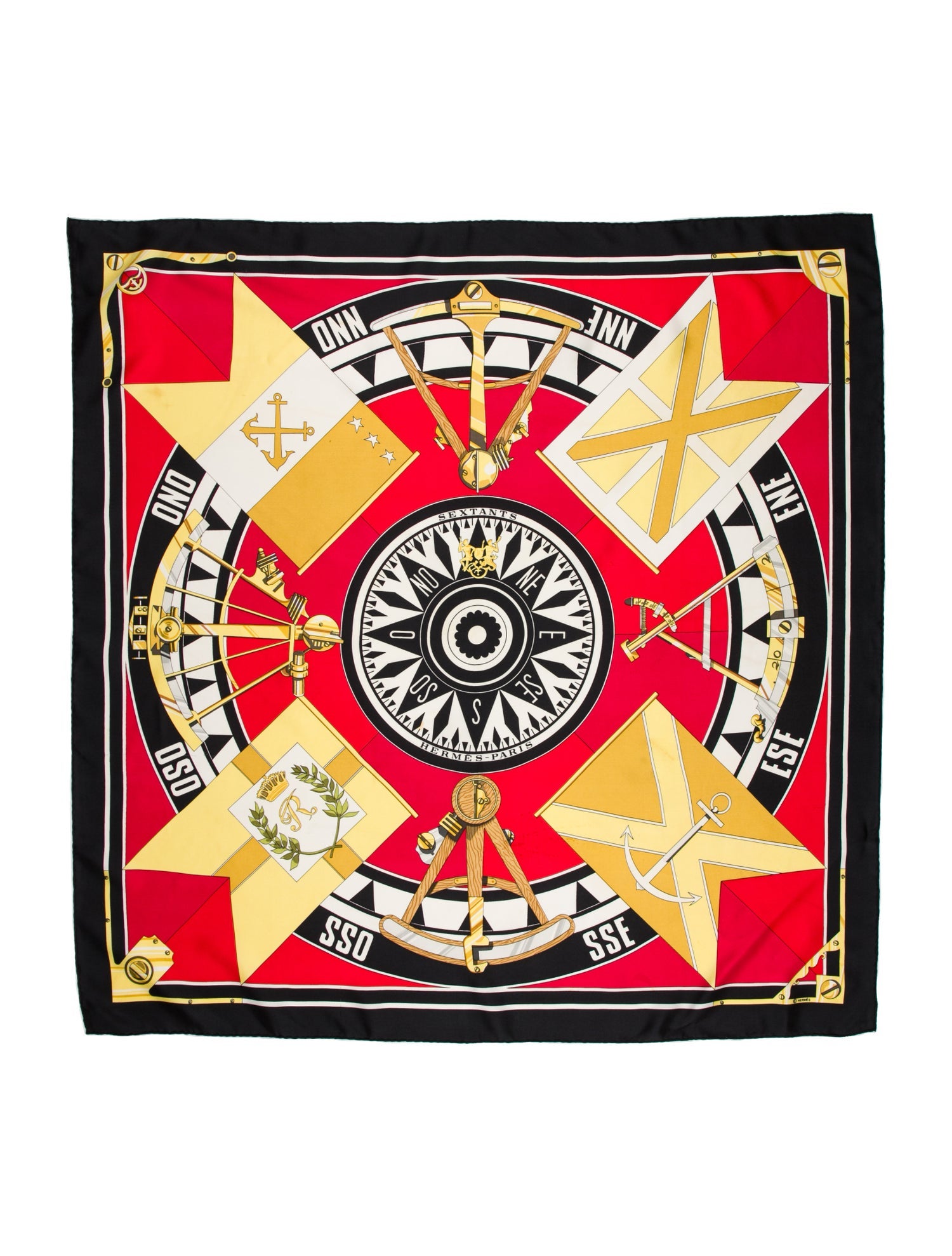 Hermès Sextants Silk Scarf