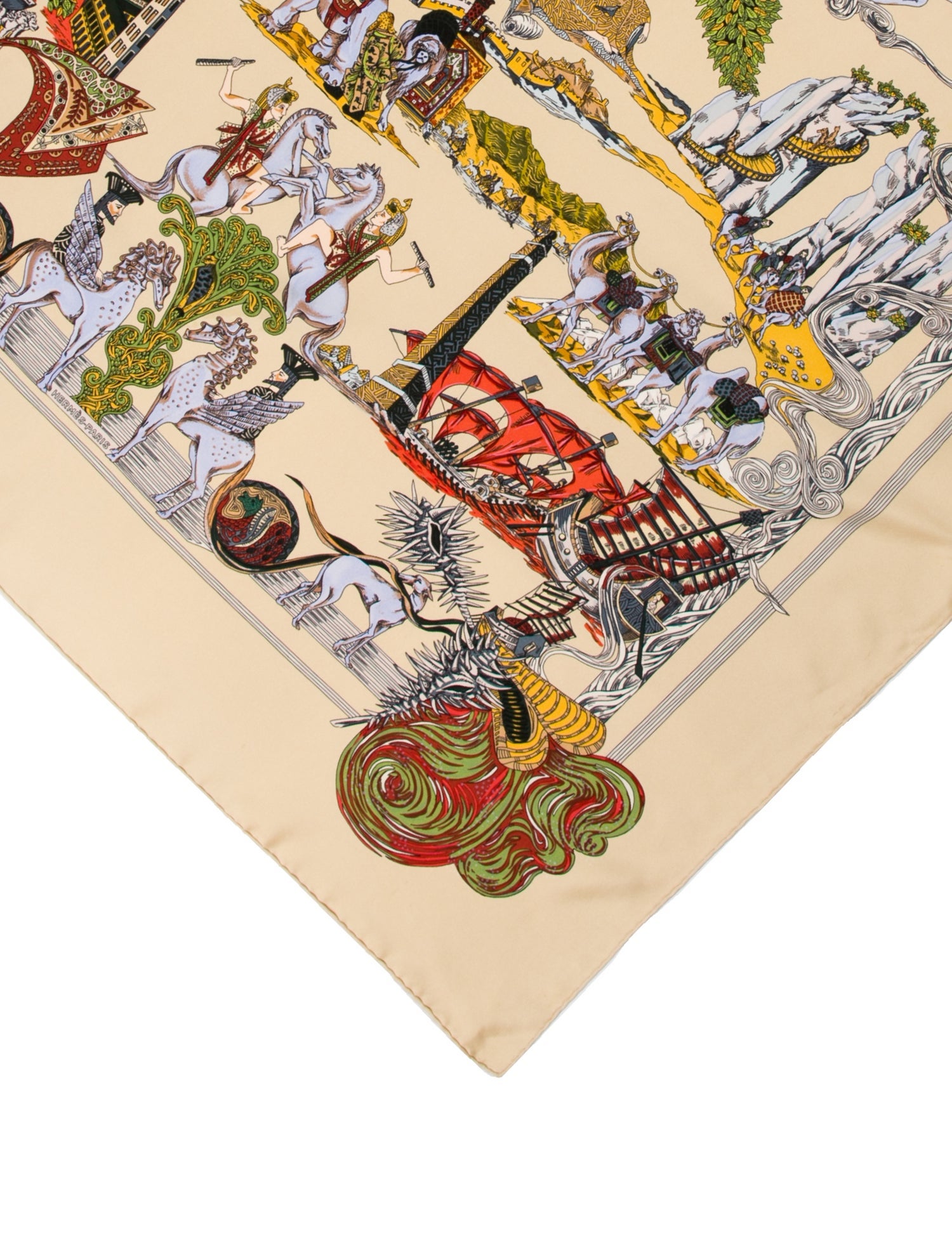 Hermès Au Fil de la Soie Silk Scarf