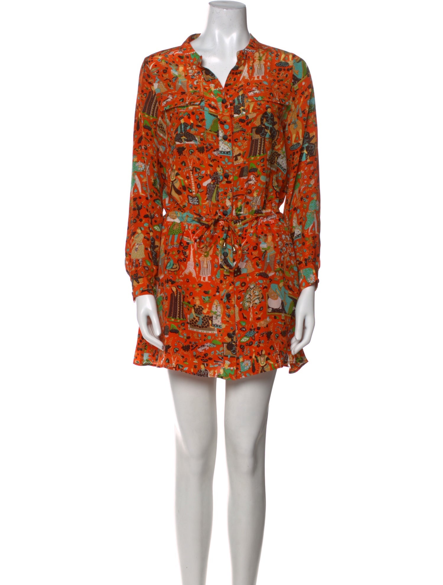 Hermès Silk Mini Dress