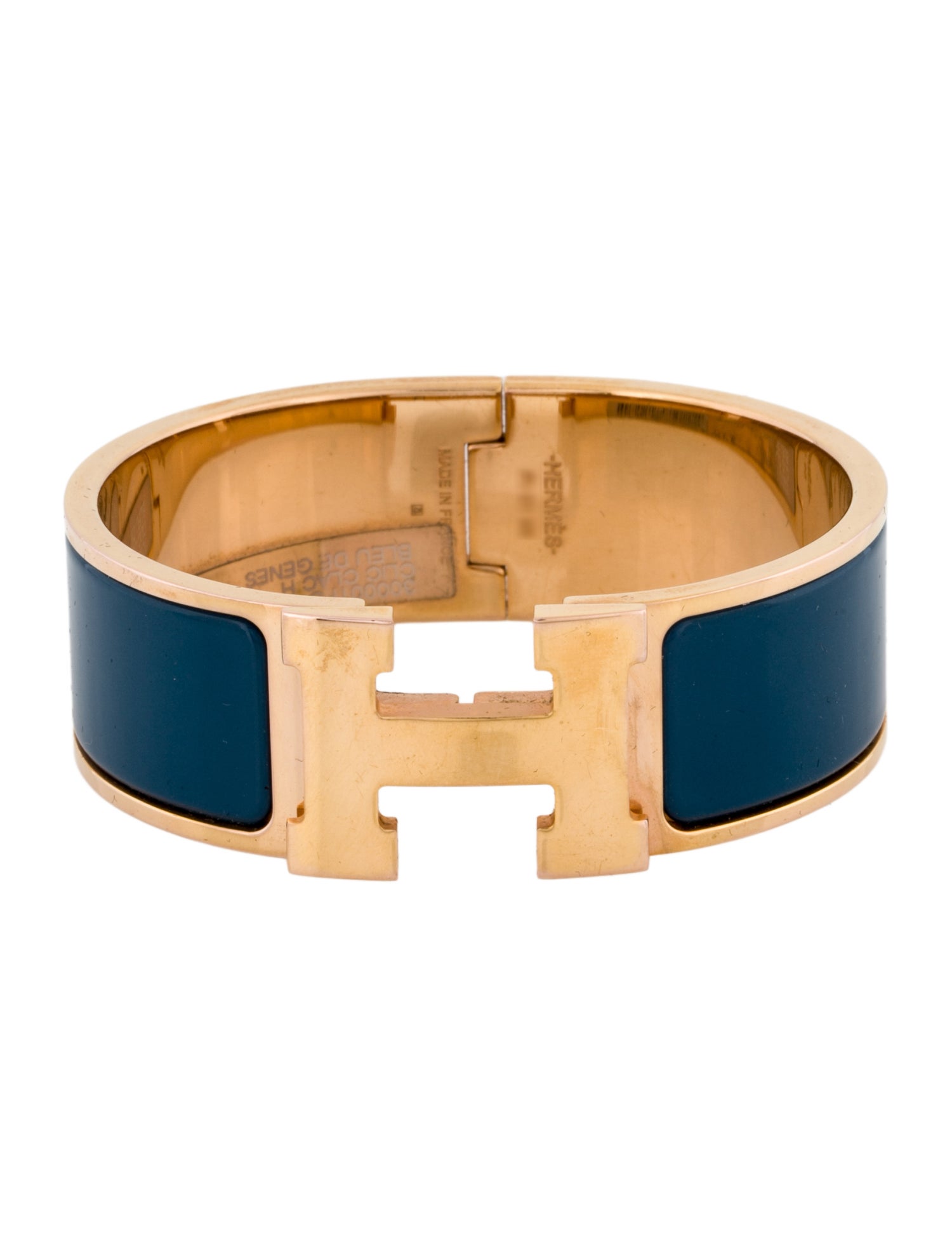 Hermès Clic Clac H Enamel Bangle Bracelet