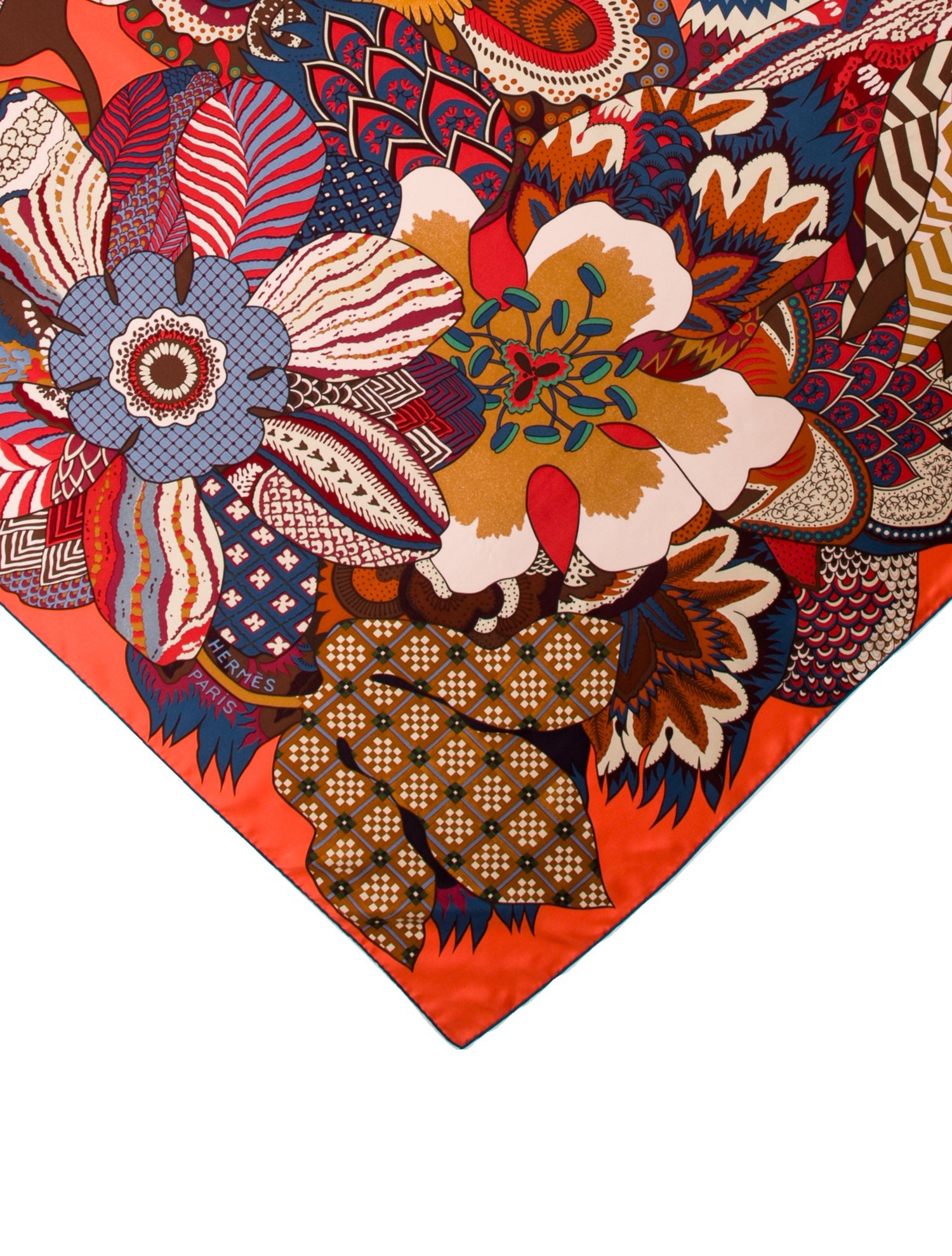 Hermès Fleurs d’Indiennes Silk Shawl