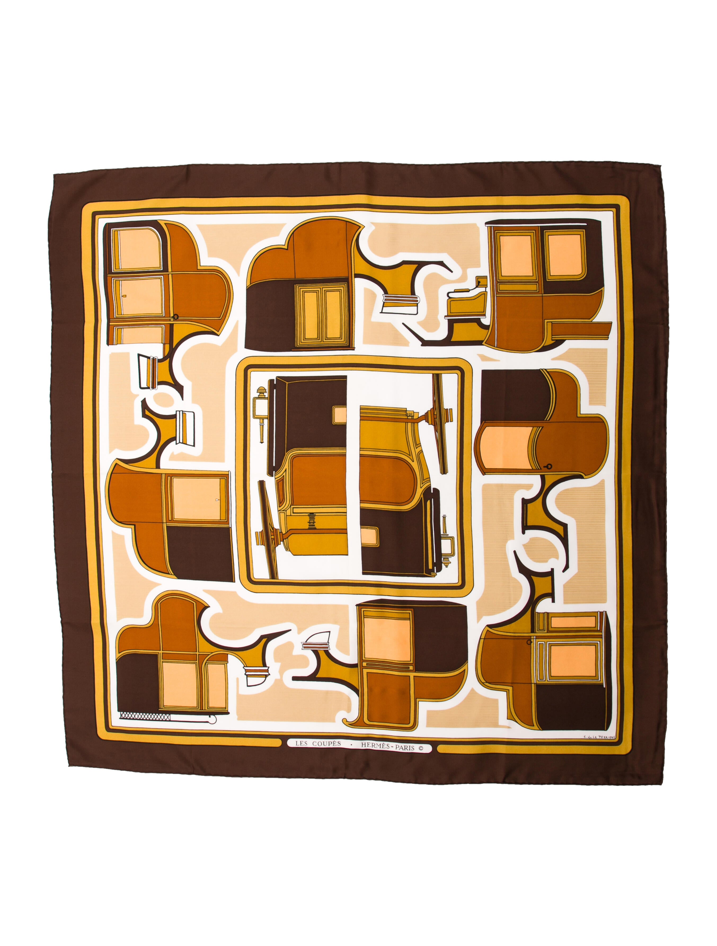 Hermès Les Coupes Silk Scarf