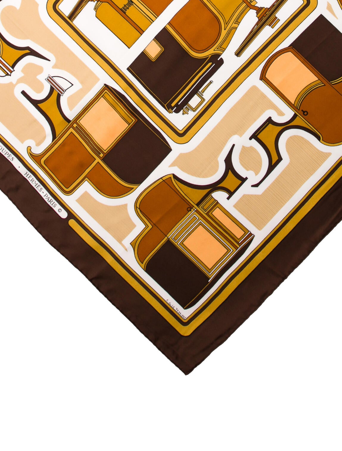 Hermès Les Coupes Silk Scarf