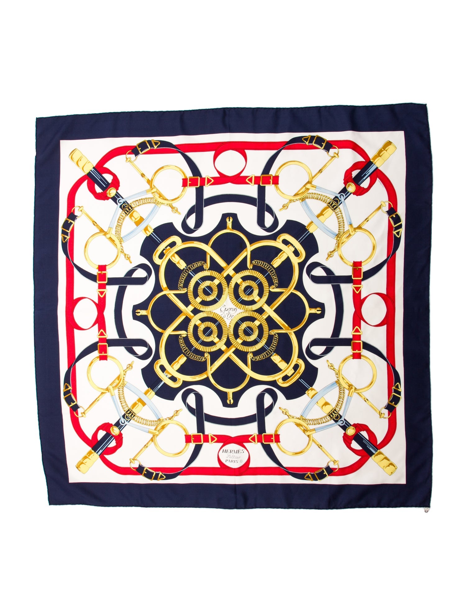 Hermès Eperon D'Or Silk Scarf