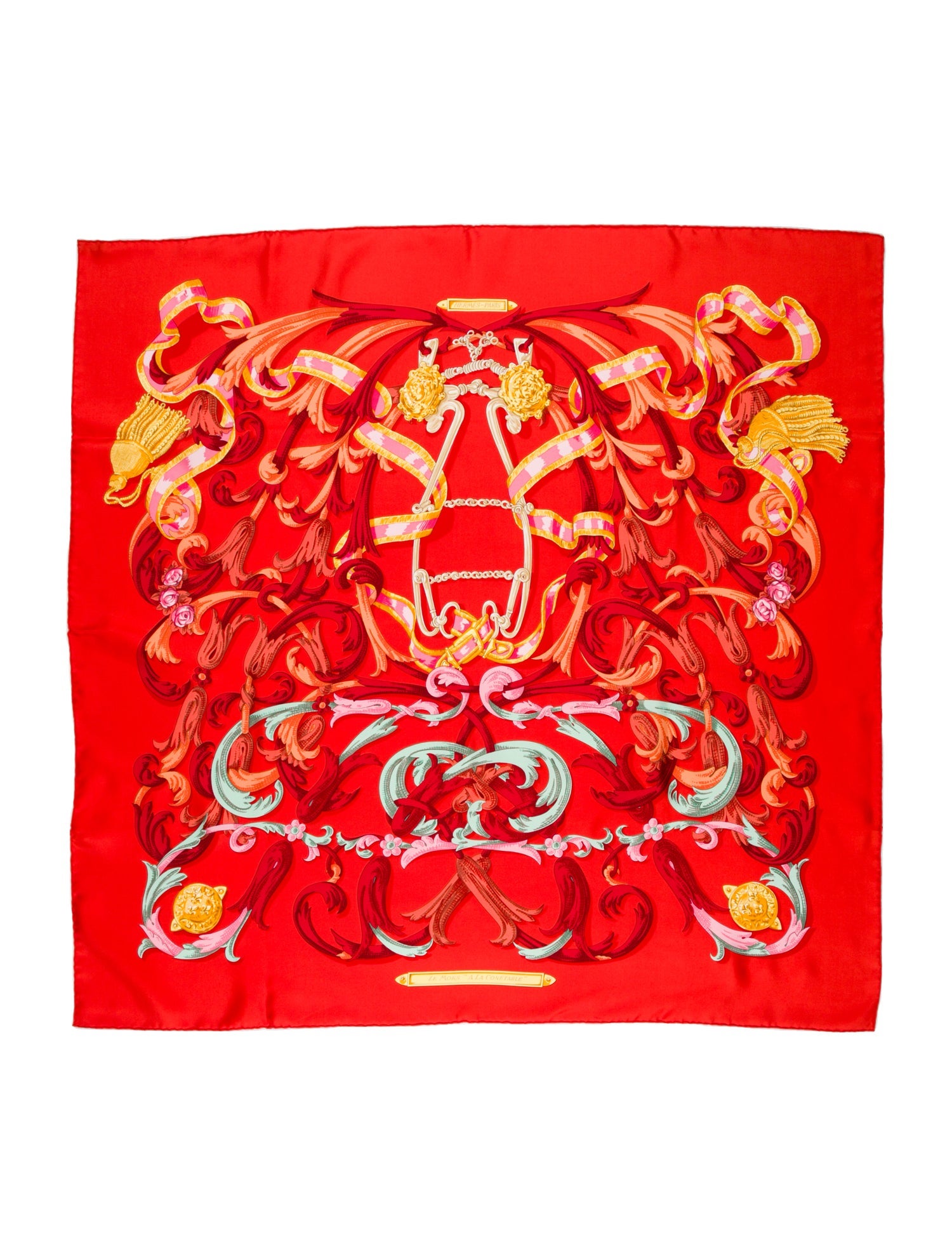 Hermès Le Mors "A La Conétable" Silk Scarf