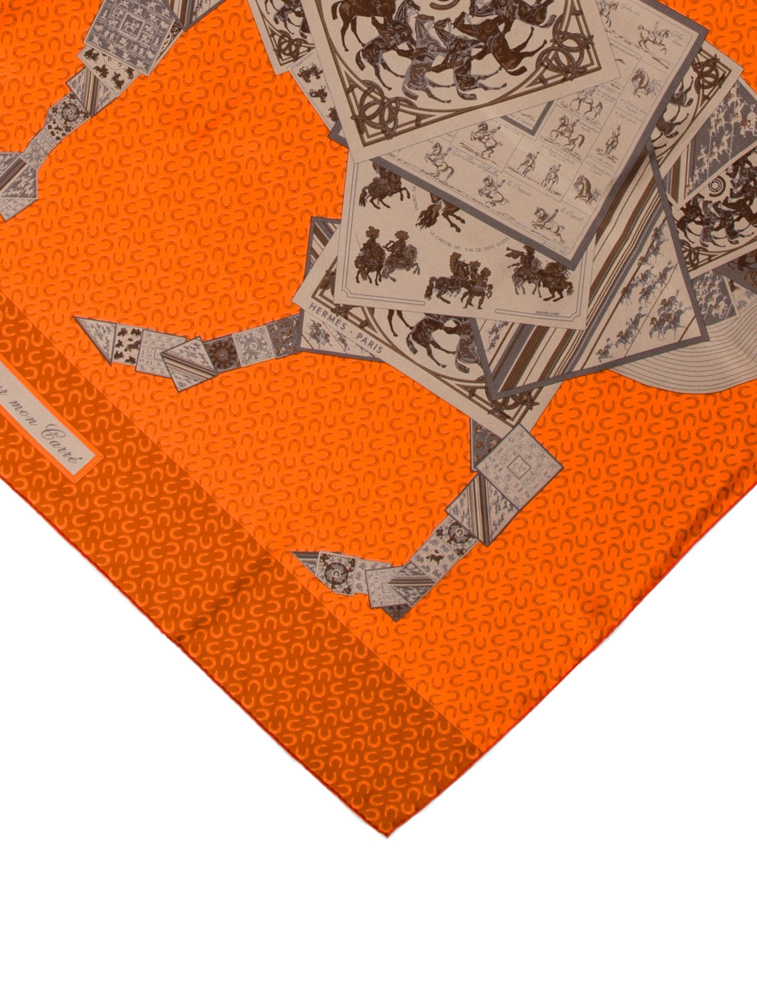 Hermès A Cheval Sur Mon Carrè Silk Scarf