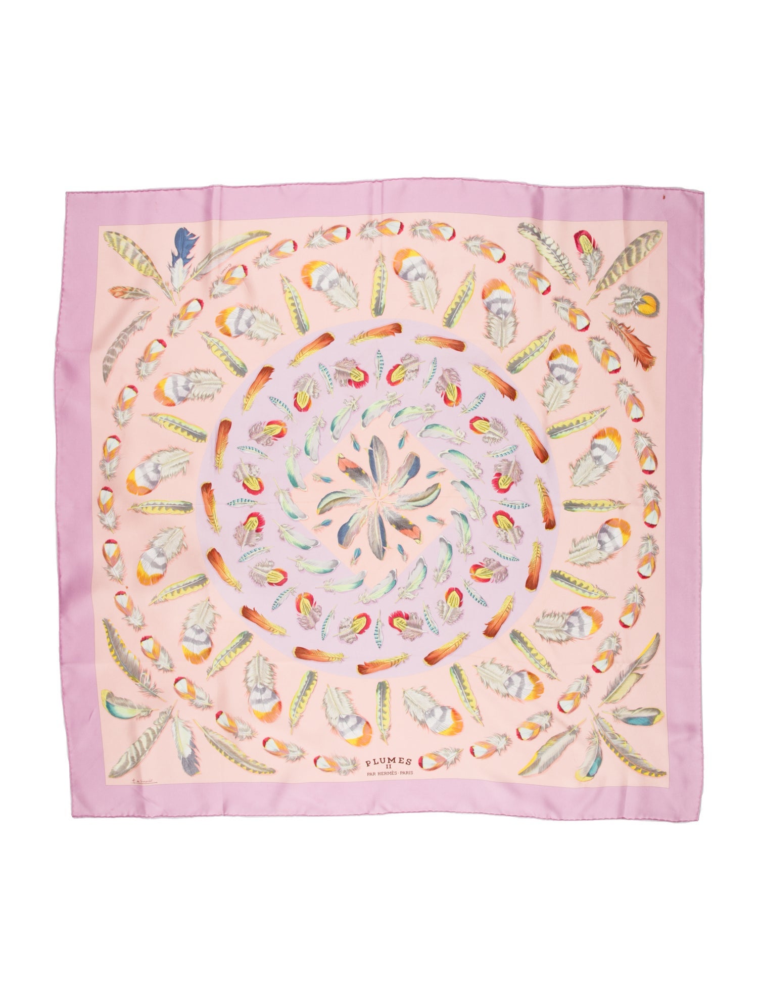 Hermès Plumes II Silk Scarf