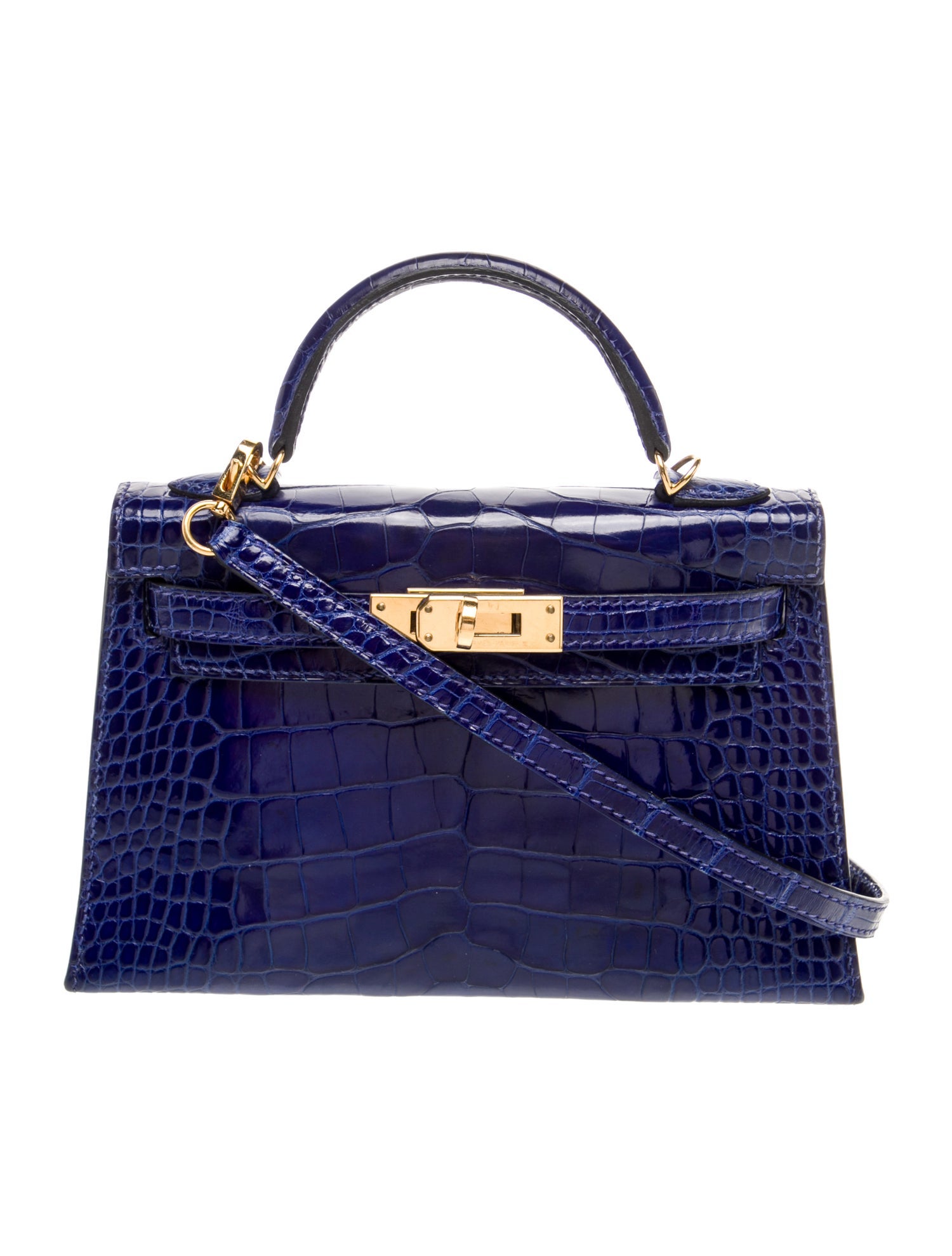 Hermès Shiny Alligator Mini Kelly II Sellier 20