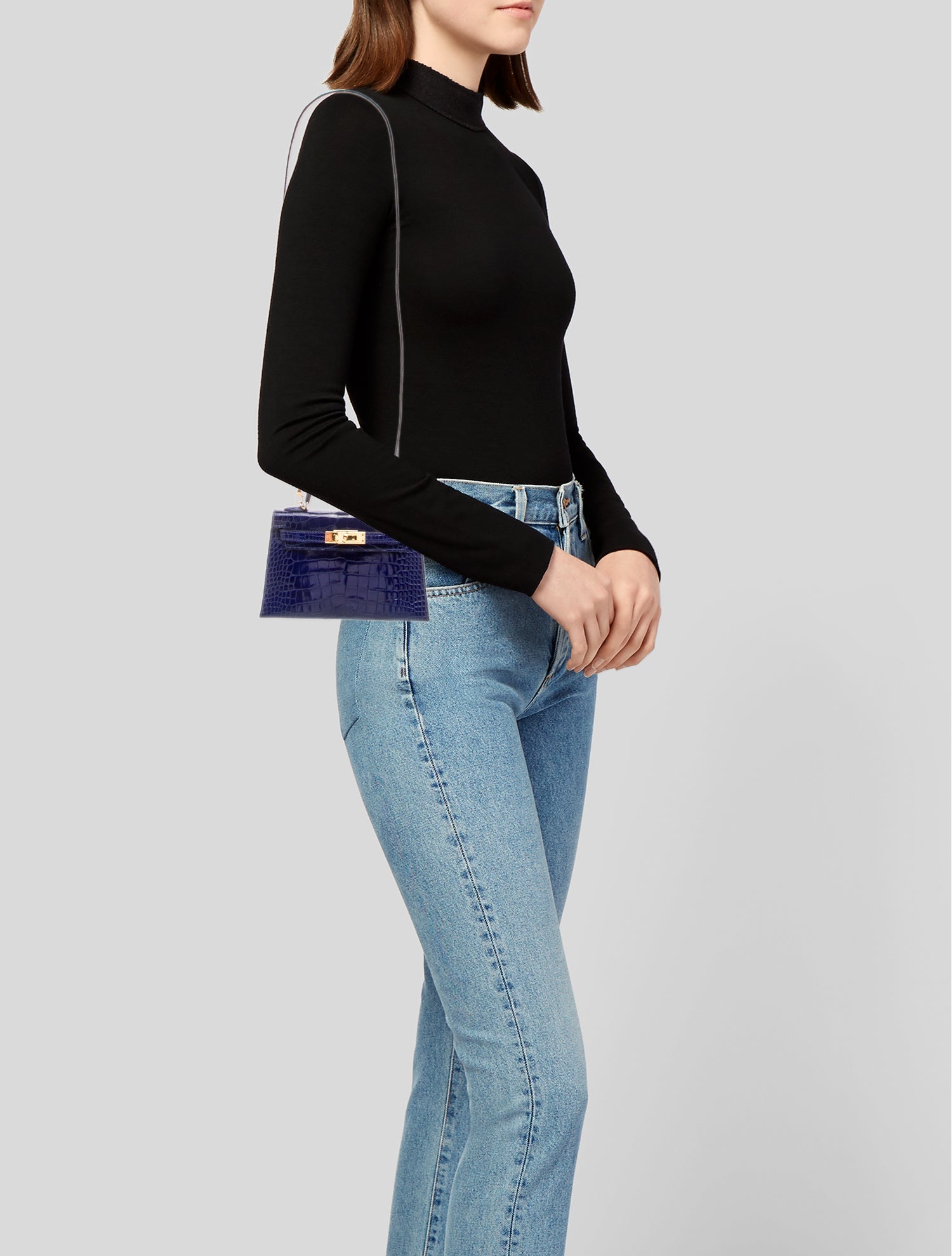 Hermès Shiny Alligator Mini Kelly II Sellier 20