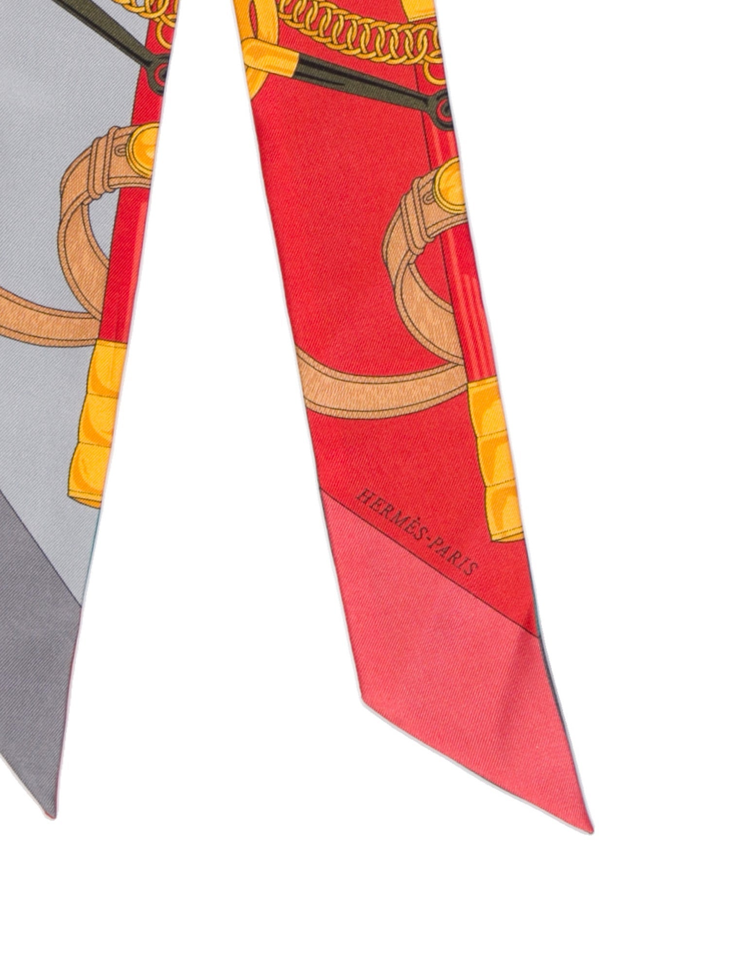 Hermès Eperon D'Or Silk Twilly Scarf