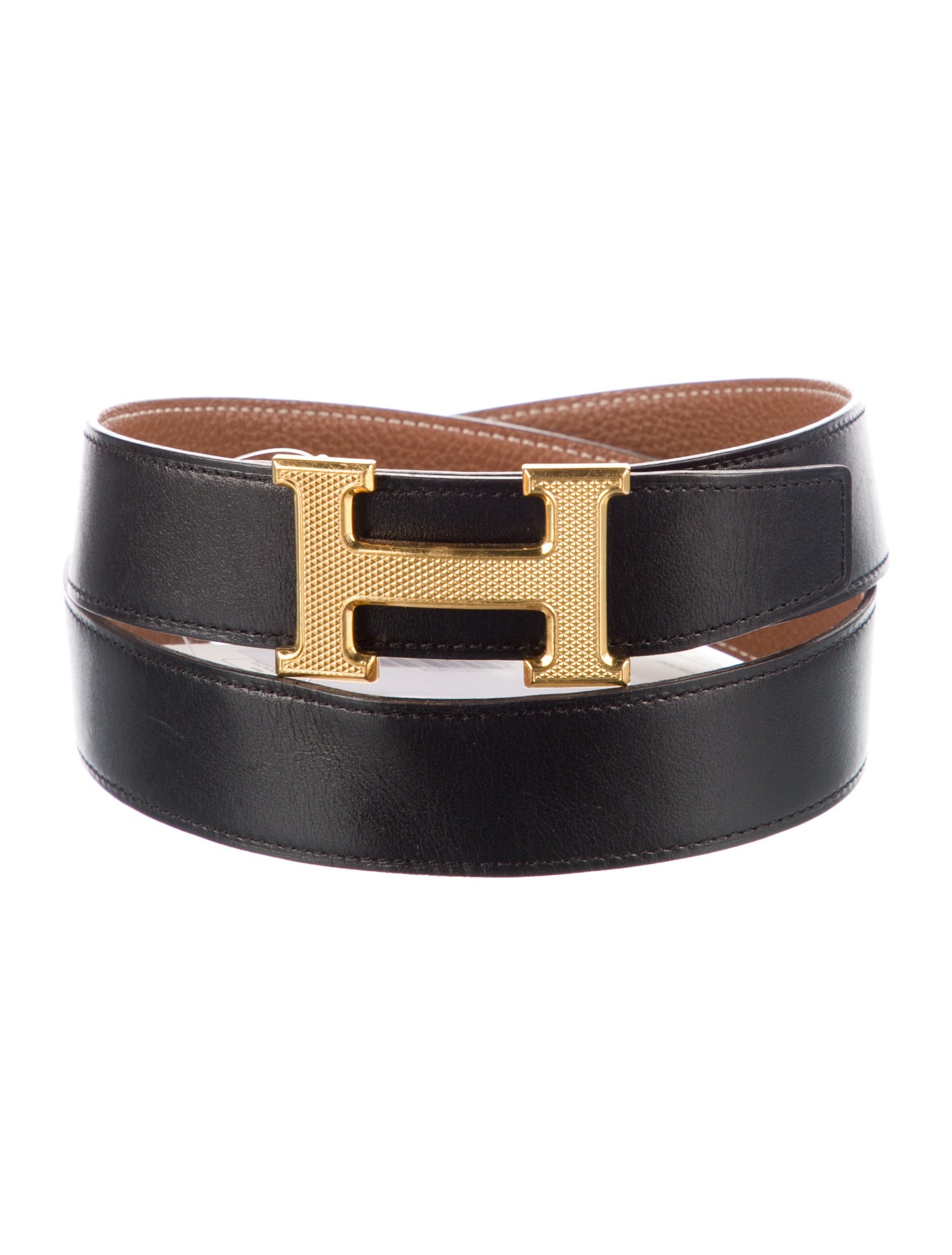 Hermès Reversible 32 mm H Guilloché Belt Kit