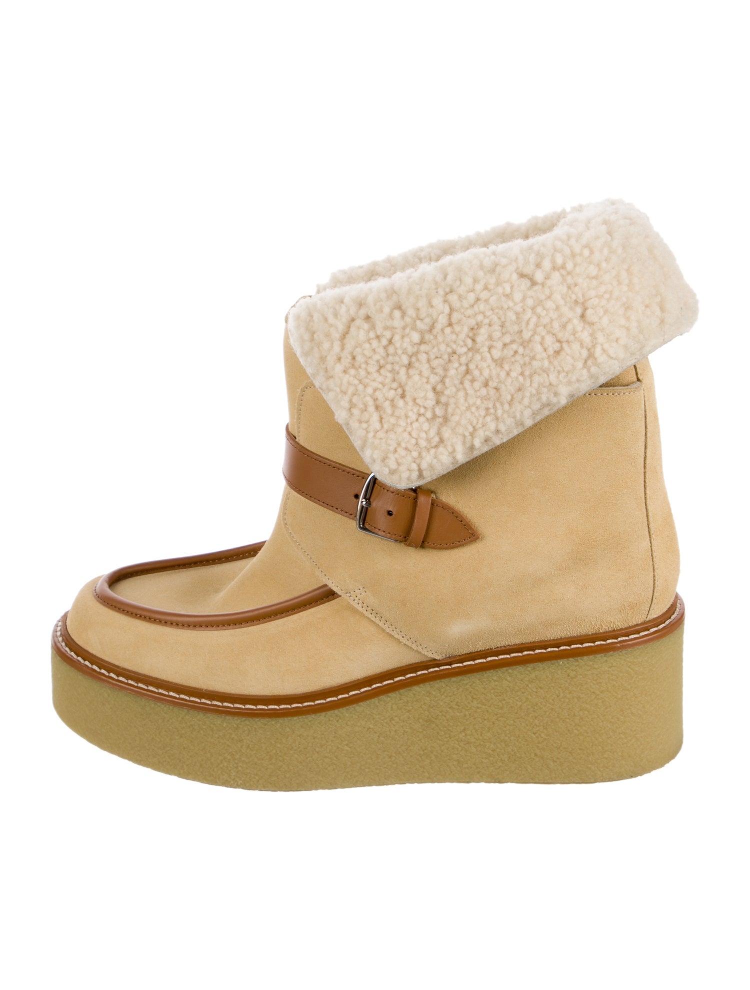 Hermès Suede Lace-Up Boots