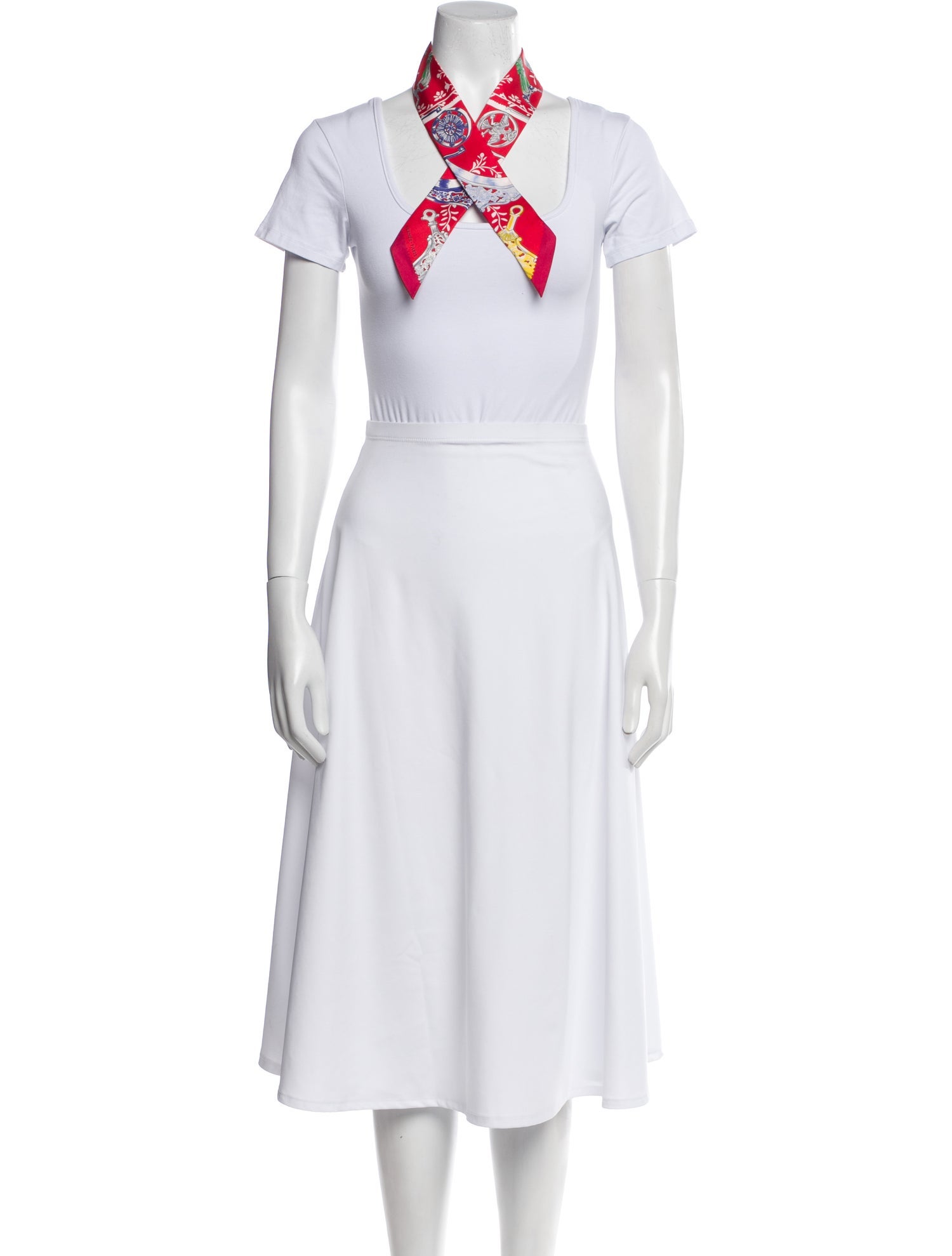 Hermès Etriers Remix Silk Twilly Scarf