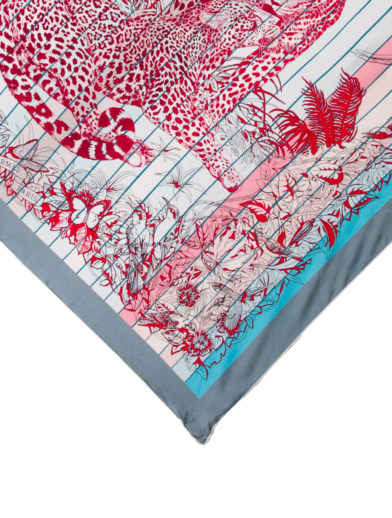 Hermès Jungle Love Rainbow Silk Scarf